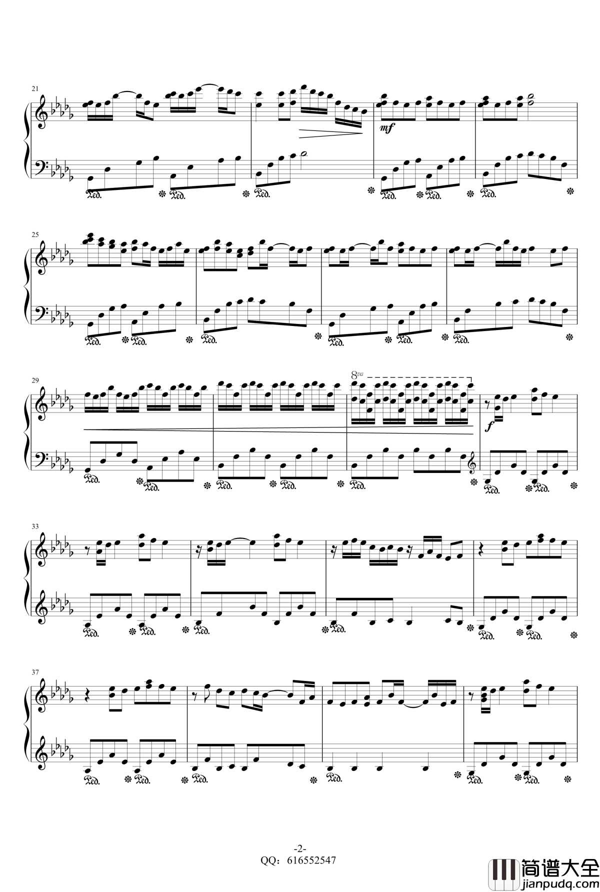 Luv_Letter钢琴谱_情书_金龙鱼原声版160924_DJ_Okawari