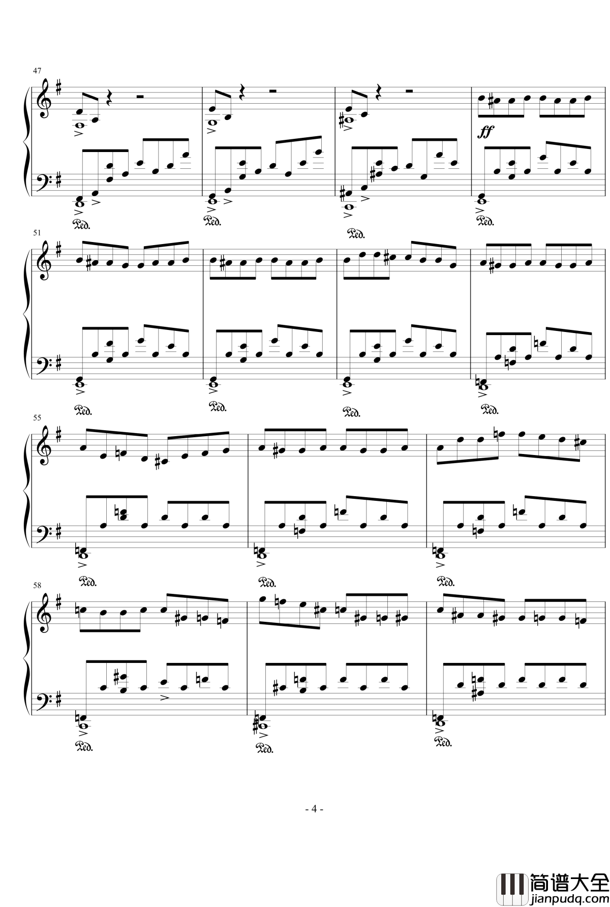 幻梦宫钢琴谱_摇滚版_remix_恶魔城