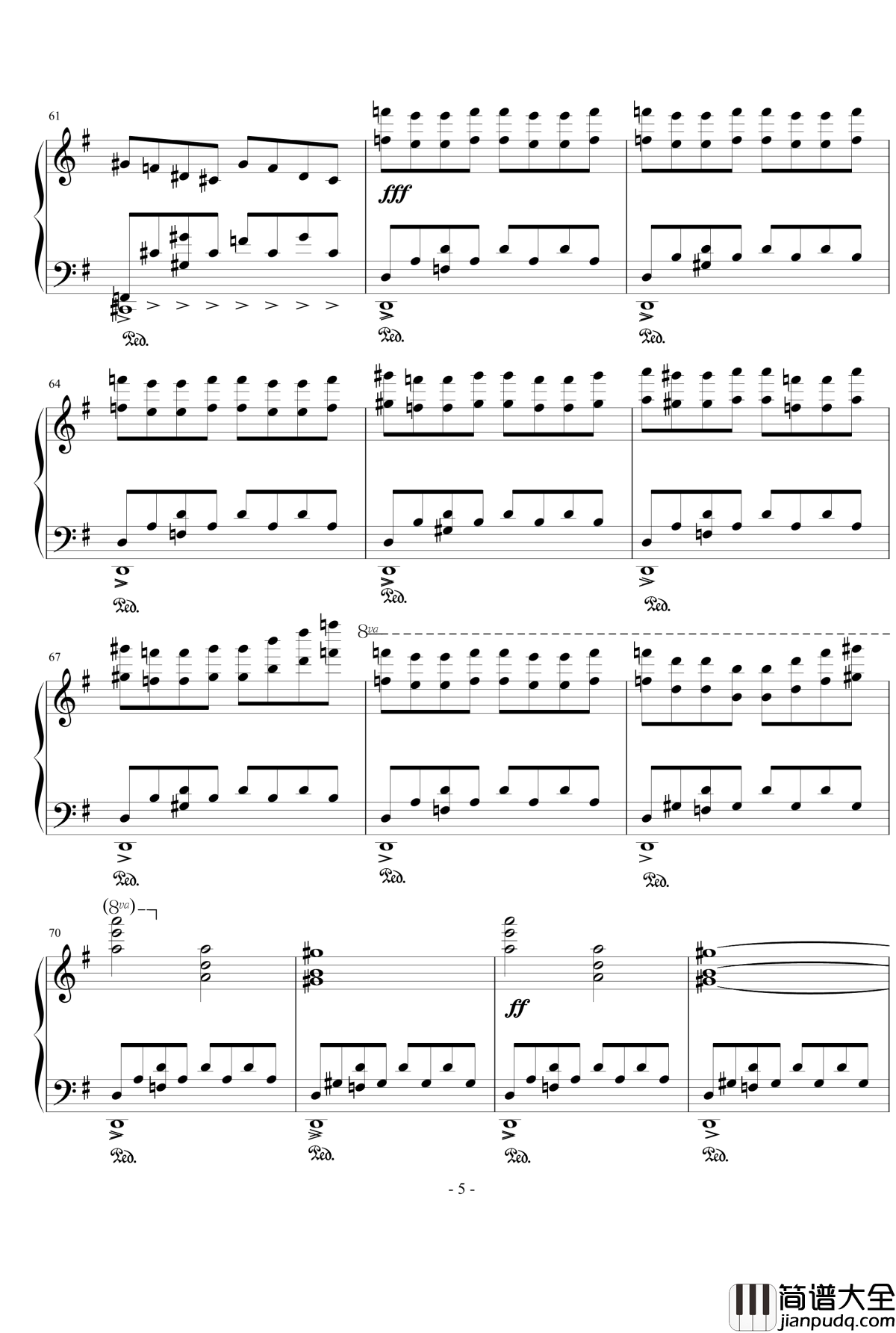 幻梦宫钢琴谱_摇滚版_remix_恶魔城