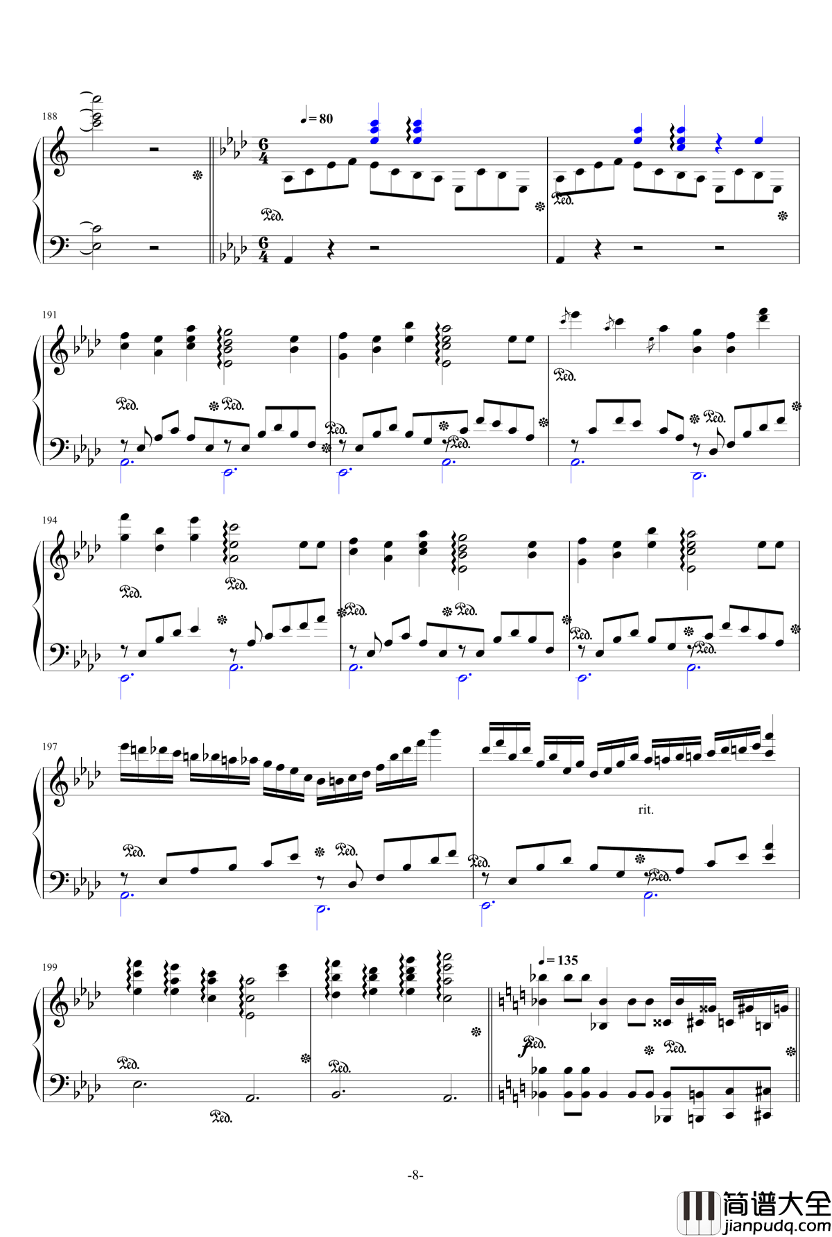 生日快乐变奏曲钢琴谱_红木鸡