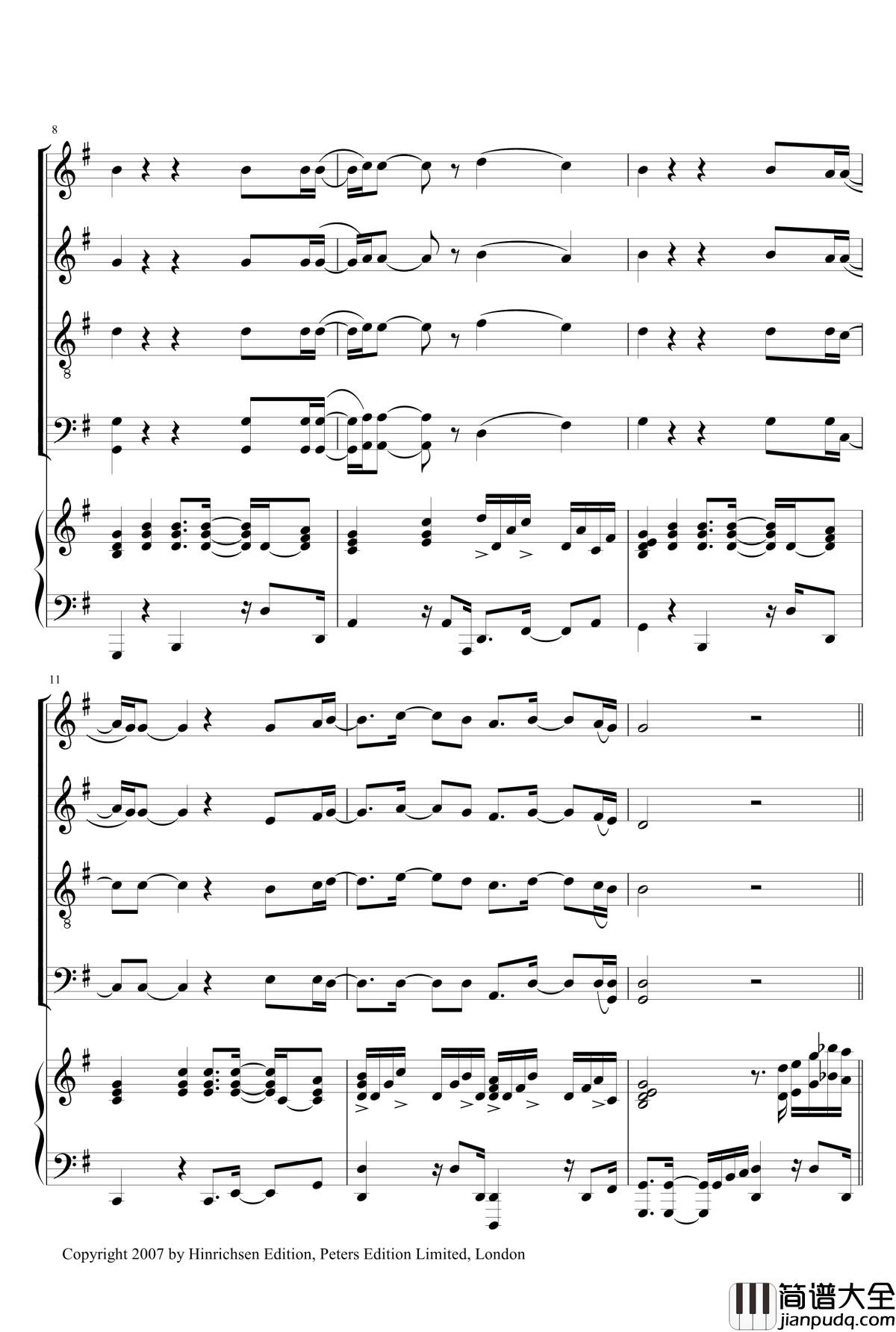 Sing,_Sing_For_Water_Sandra_Milliken钢琴谱_合唱