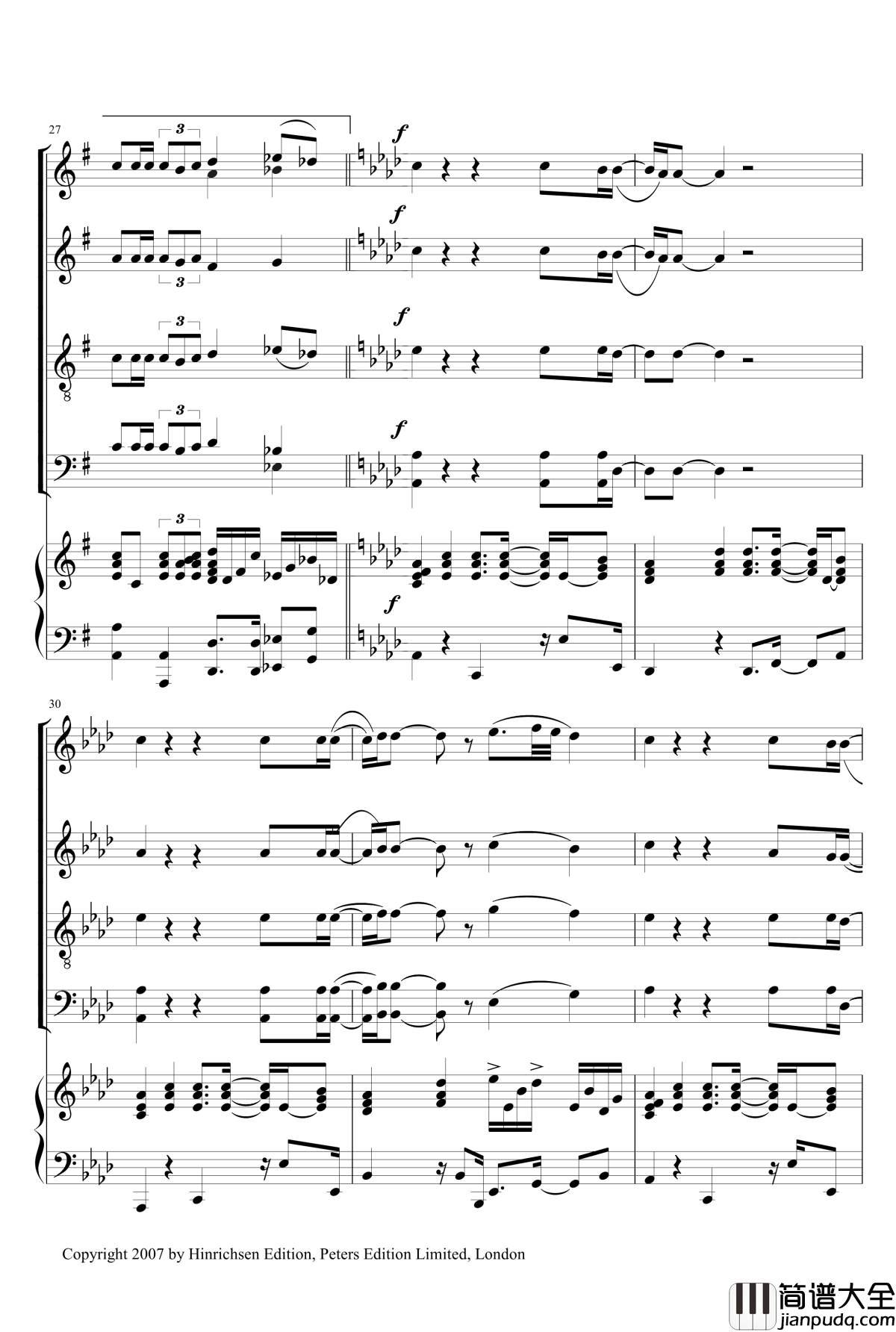 Sing,_Sing_For_Water_Sandra_Milliken钢琴谱_合唱