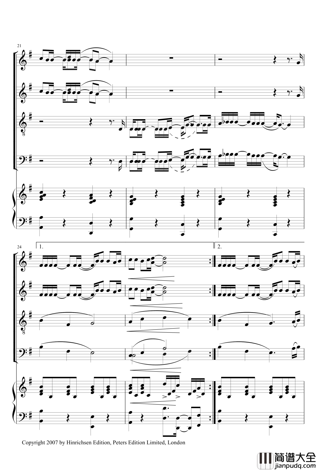 Sing,_Sing_For_Water_Sandra_Milliken钢琴谱_合唱