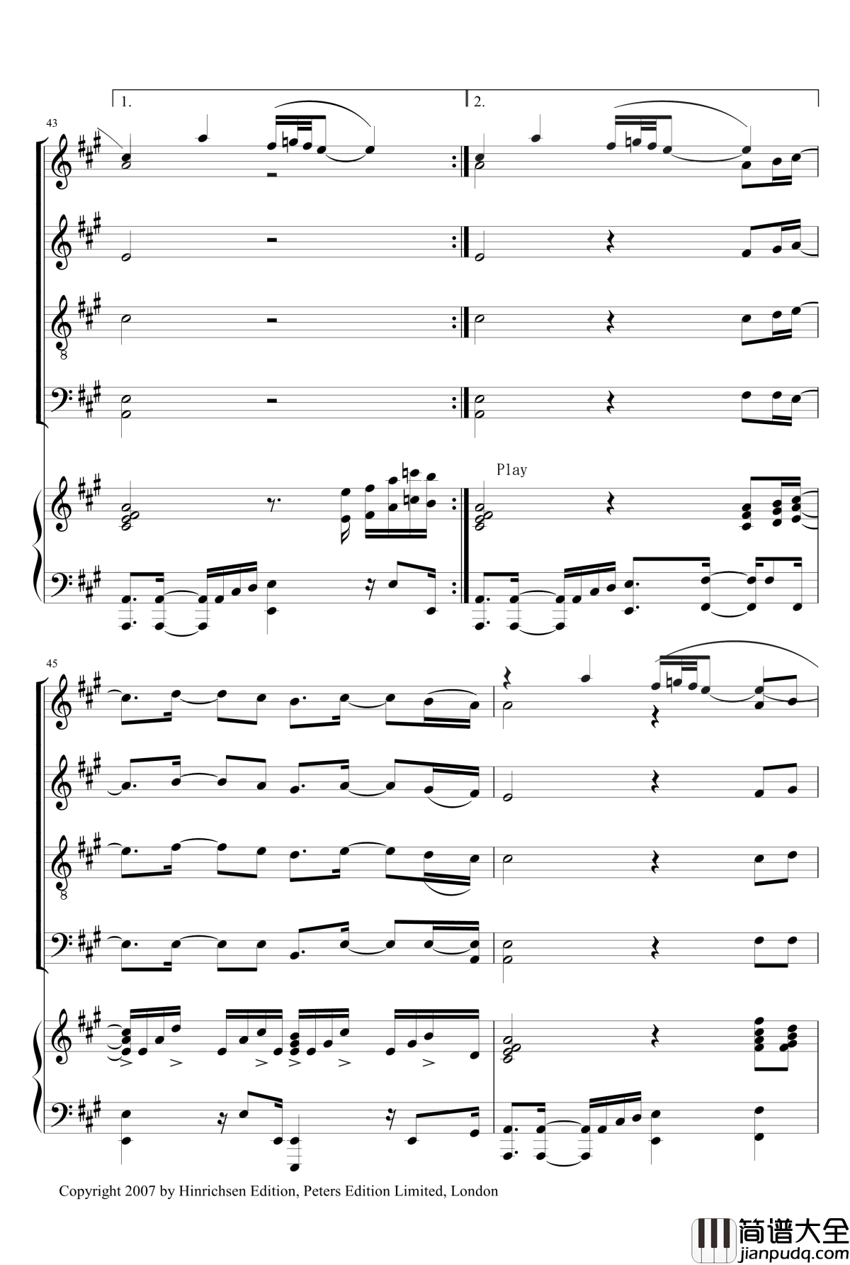 Sing,_Sing_For_Water_Sandra_Milliken钢琴谱_合唱