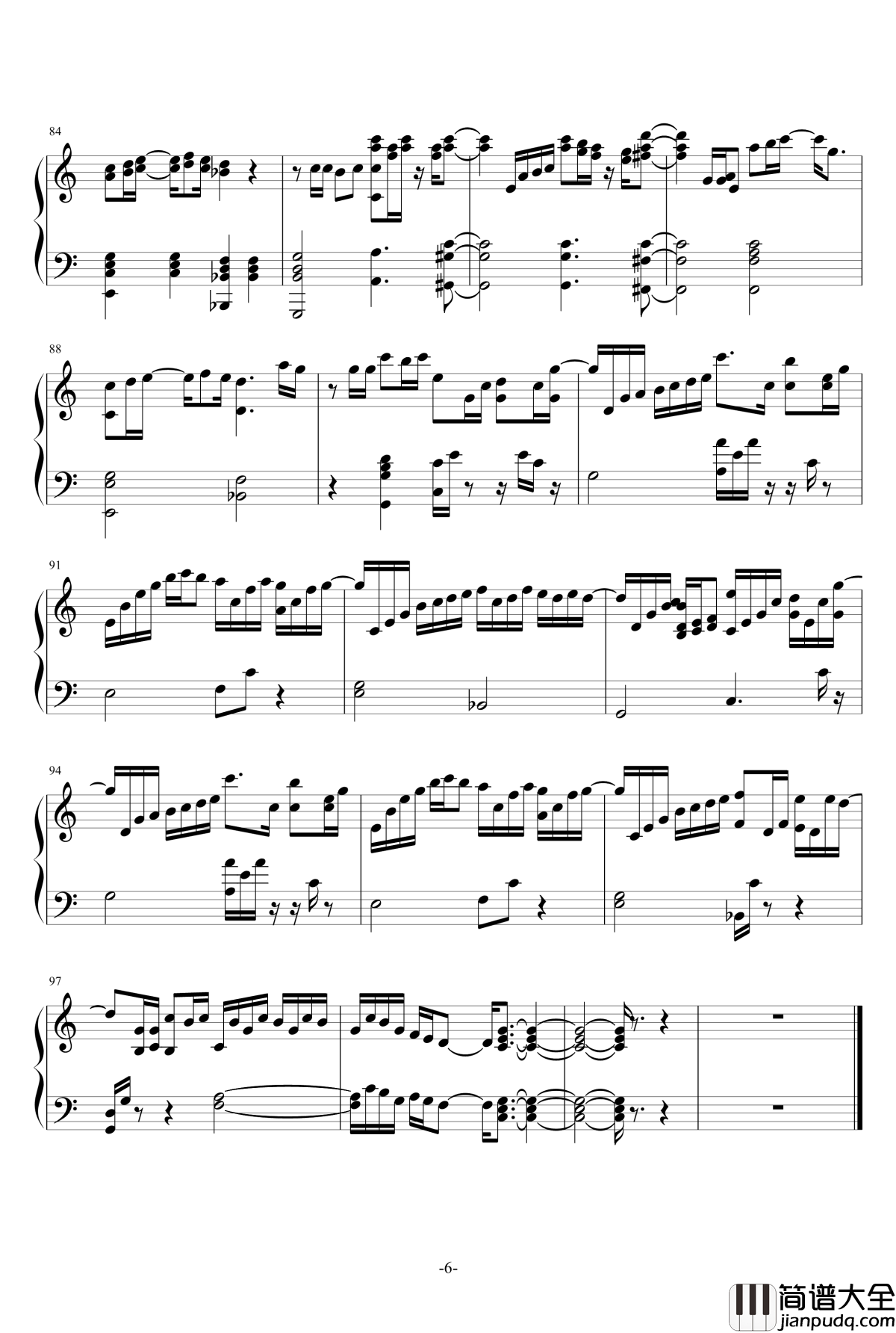 右肩钢琴谱_前田敦子