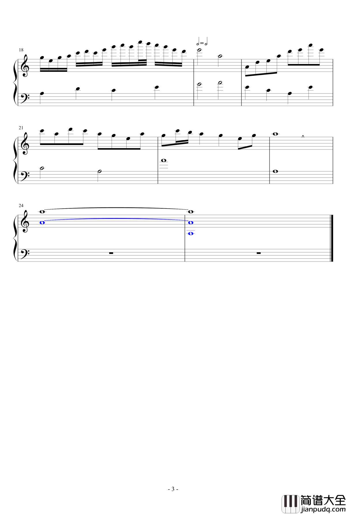 笛音钢琴谱_练习曲_anotherstreet