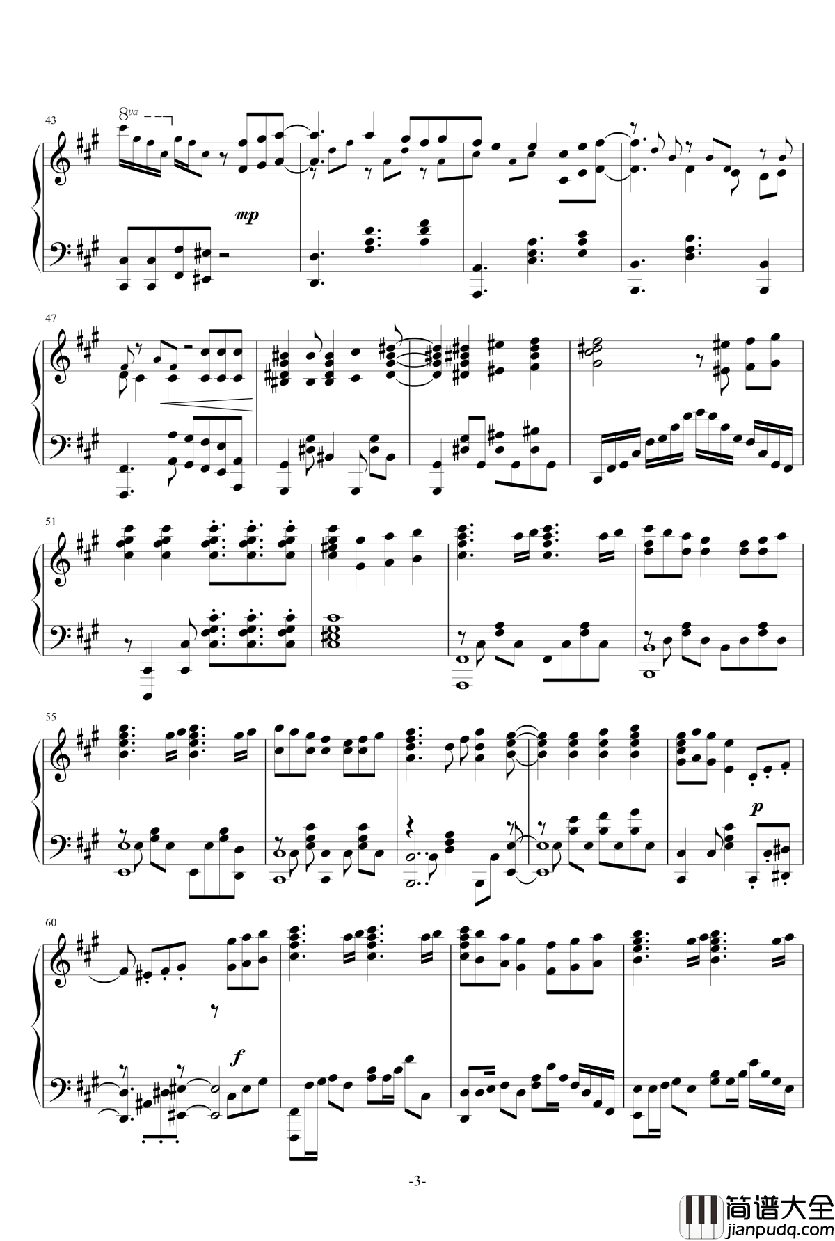 我们的战场钢琴谱_超时空要塞Δ_Walküre_钢琴完整版