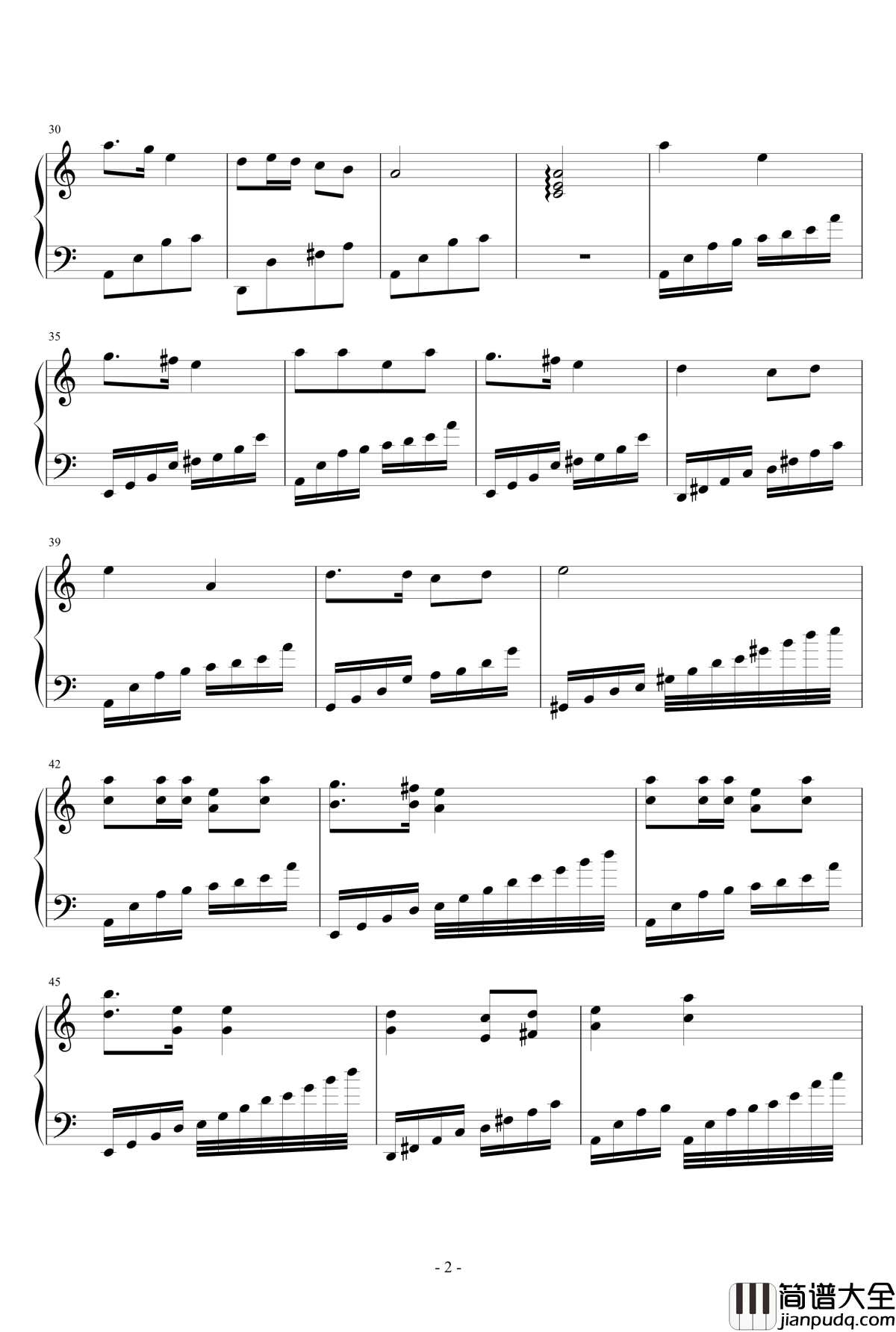 我是人间惆怅客钢琴谱_scgdzstax