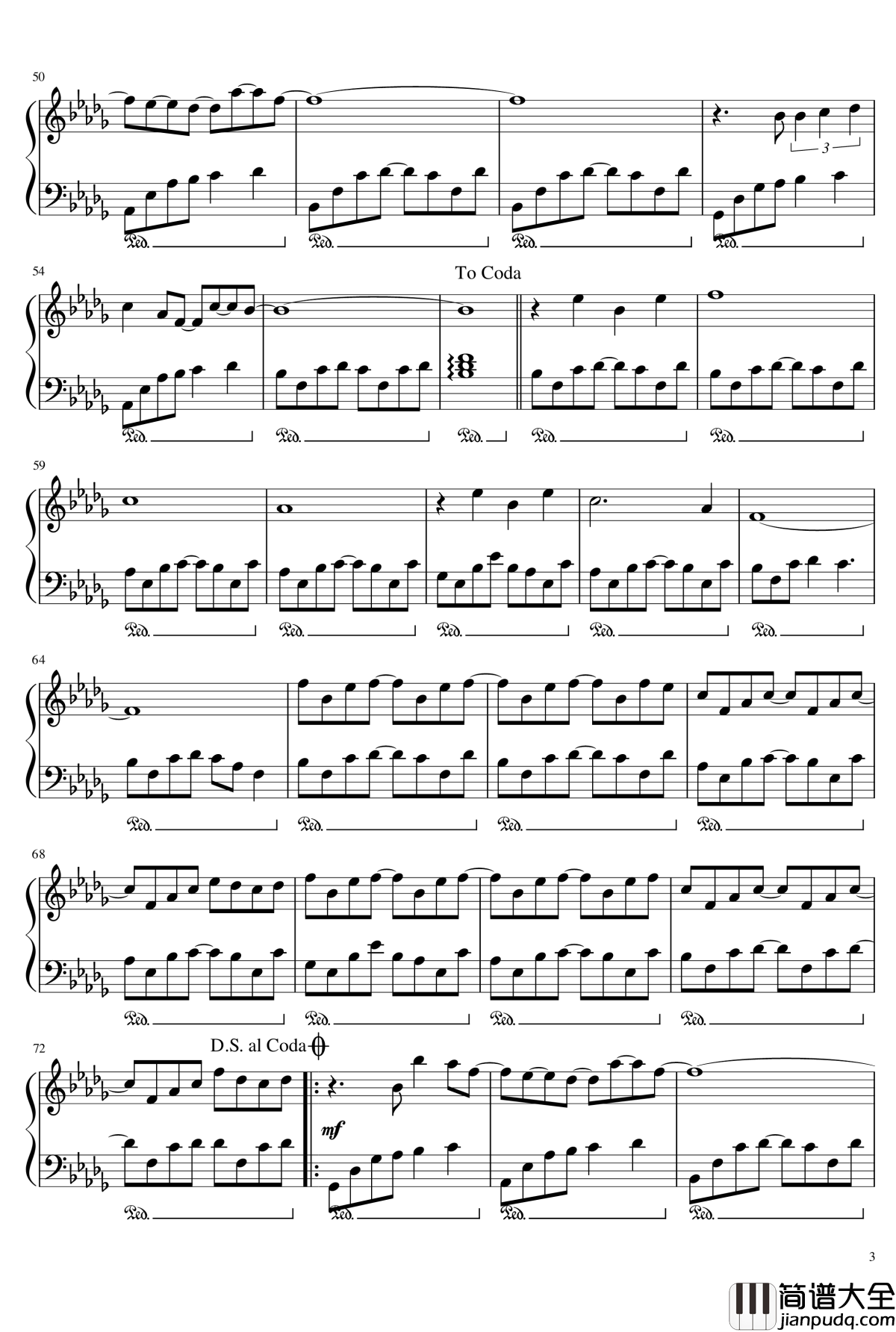 我好像在哪见过你钢琴谱_薛之谦