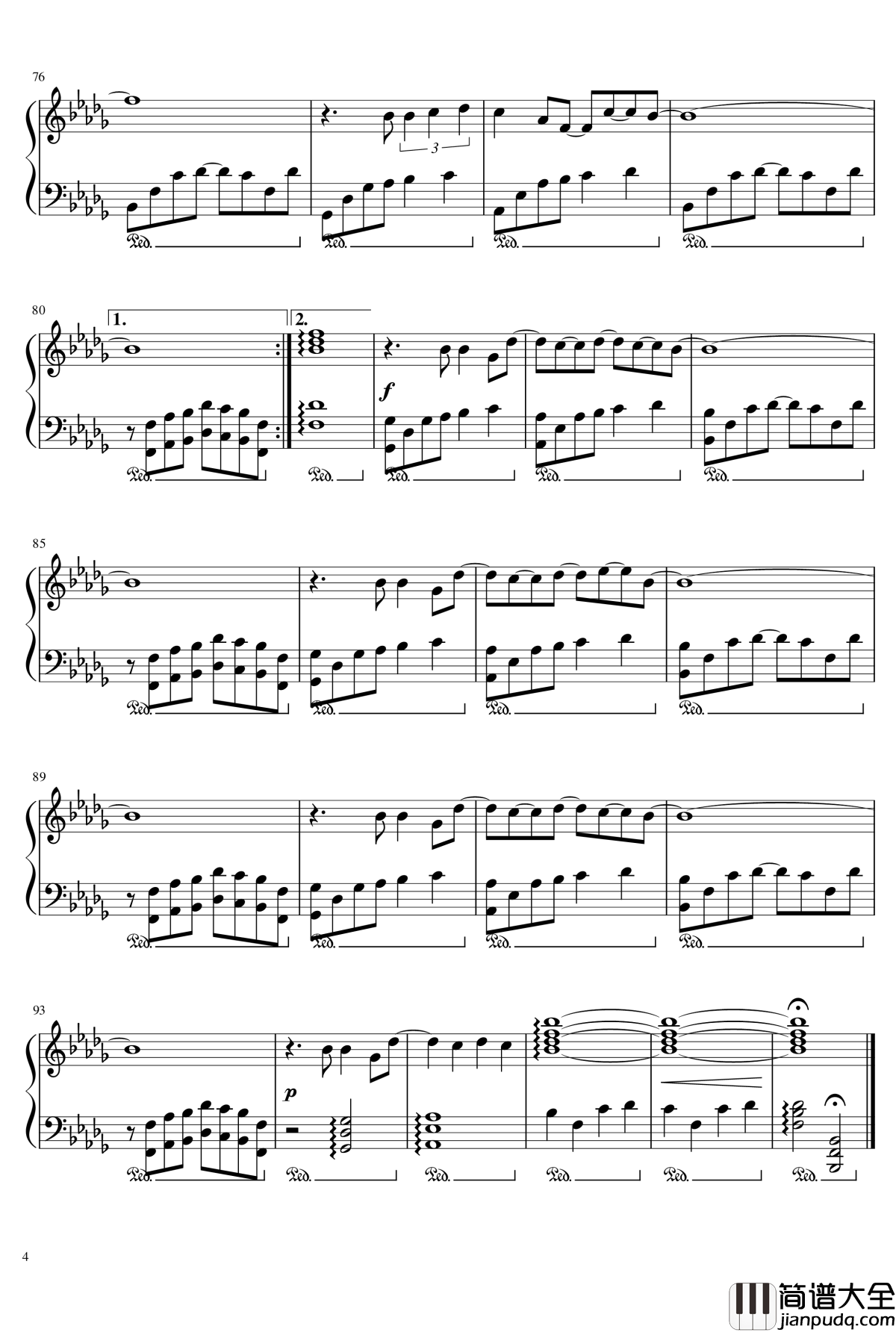 我好像在哪见过你钢琴谱_薛之谦