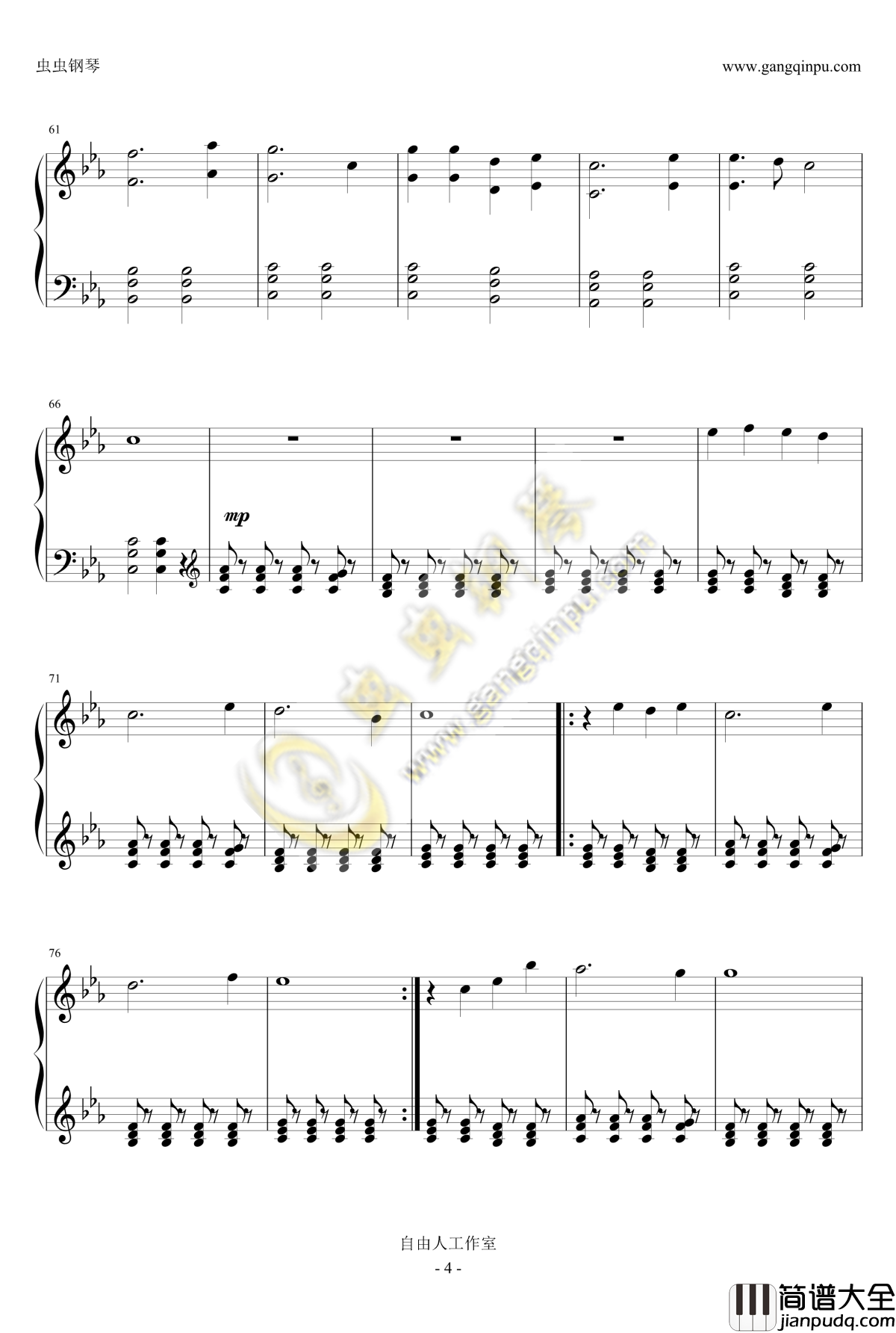 hymn_for_the_weekend钢琴谱_新单_酷玩乐队_酷玩Coldplay