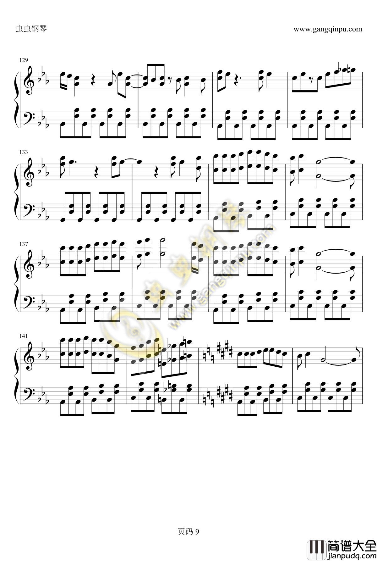 啵咕运动会4钢琴谱_背景音乐_弹弹堂