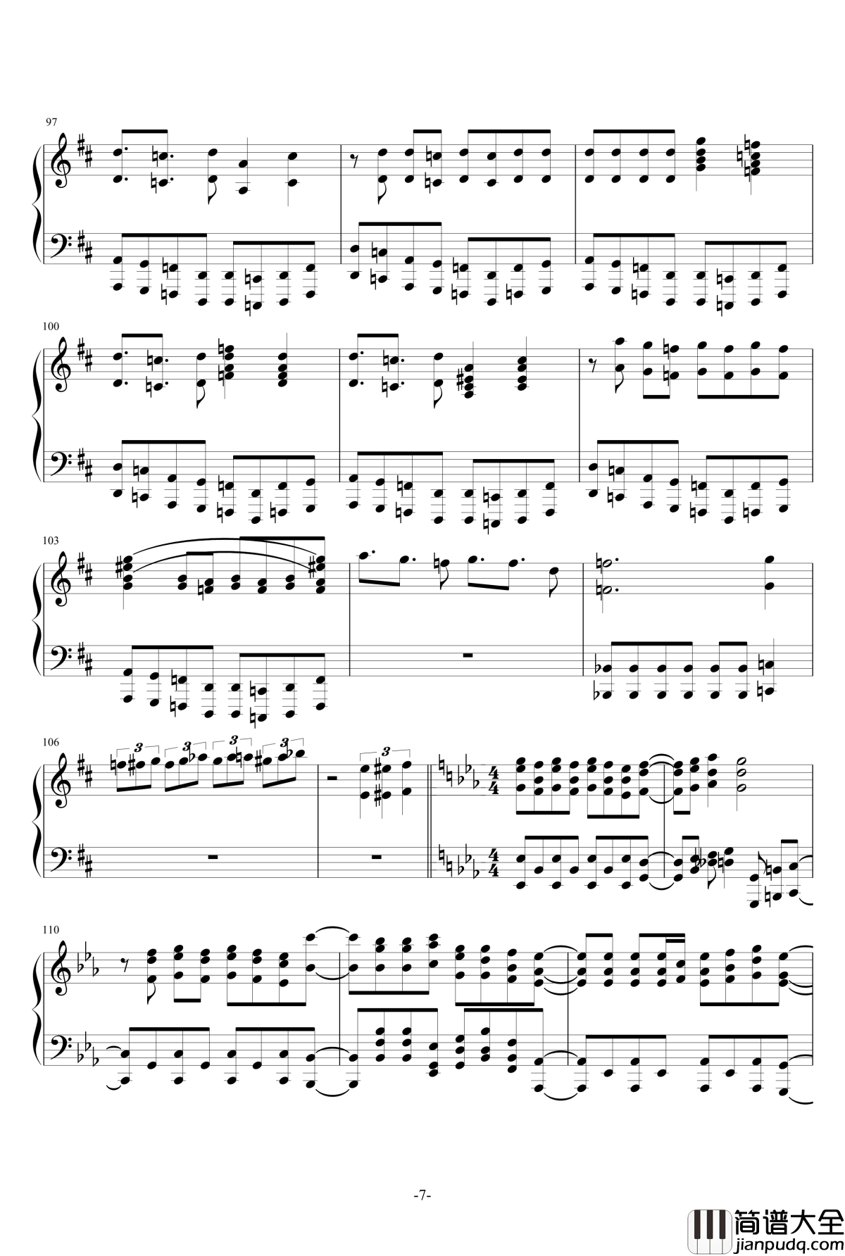 月刊少女op_君じゃなきゃダメみたい_オーイシマサ_月刊少女_钢琴谱