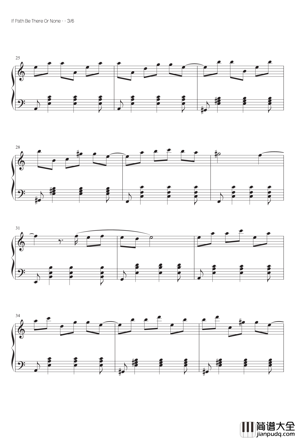 虚无之路钢琴谱_MrSHUM