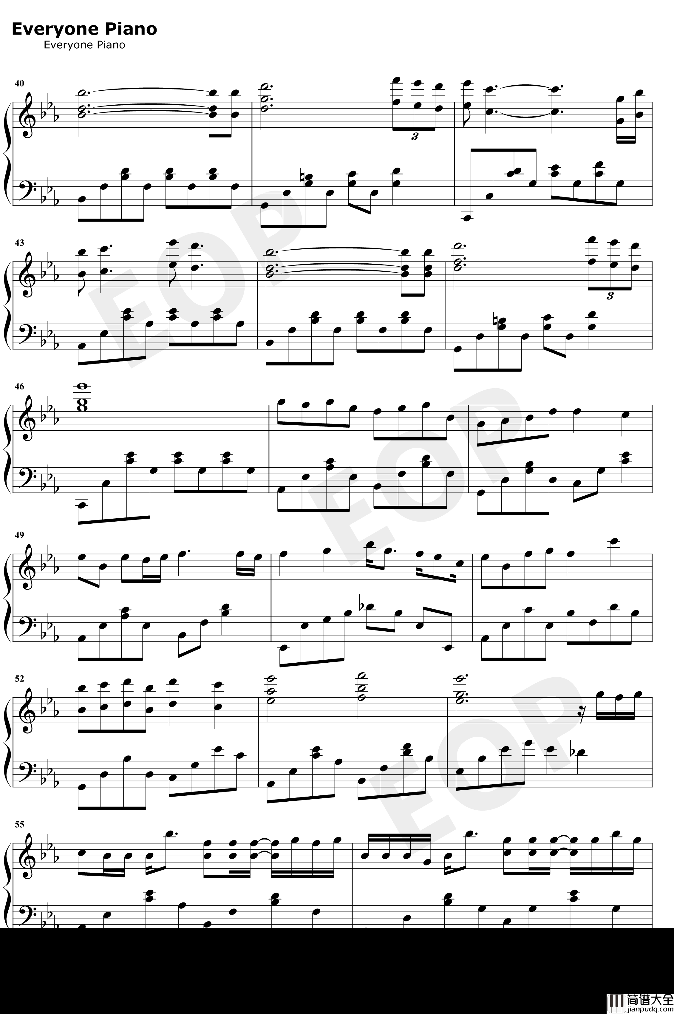 绿色钢琴谱_陈雪凝_完美原声版