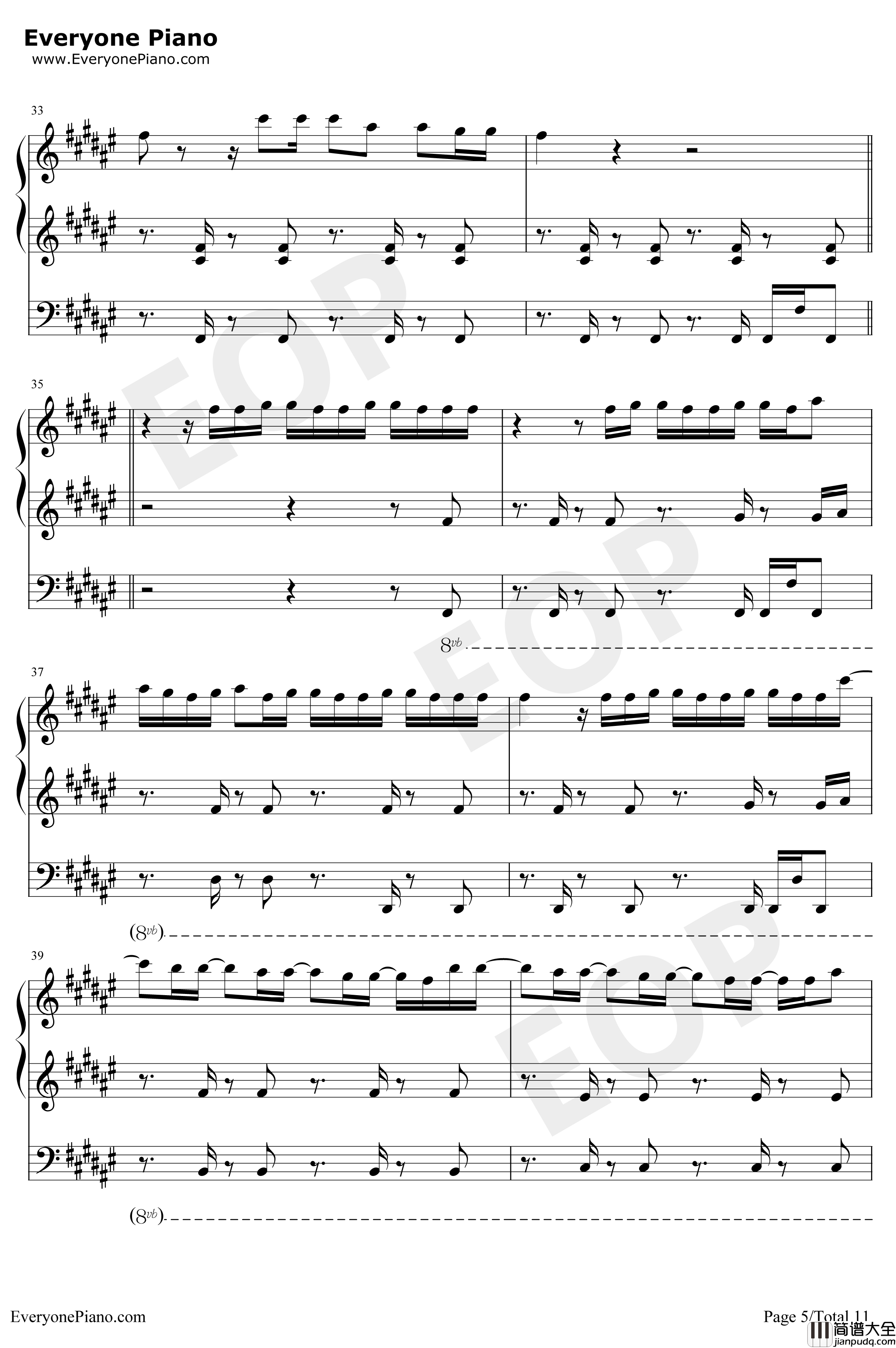 I_Dont_Care钢琴谱_EdSheeranJustinBieber