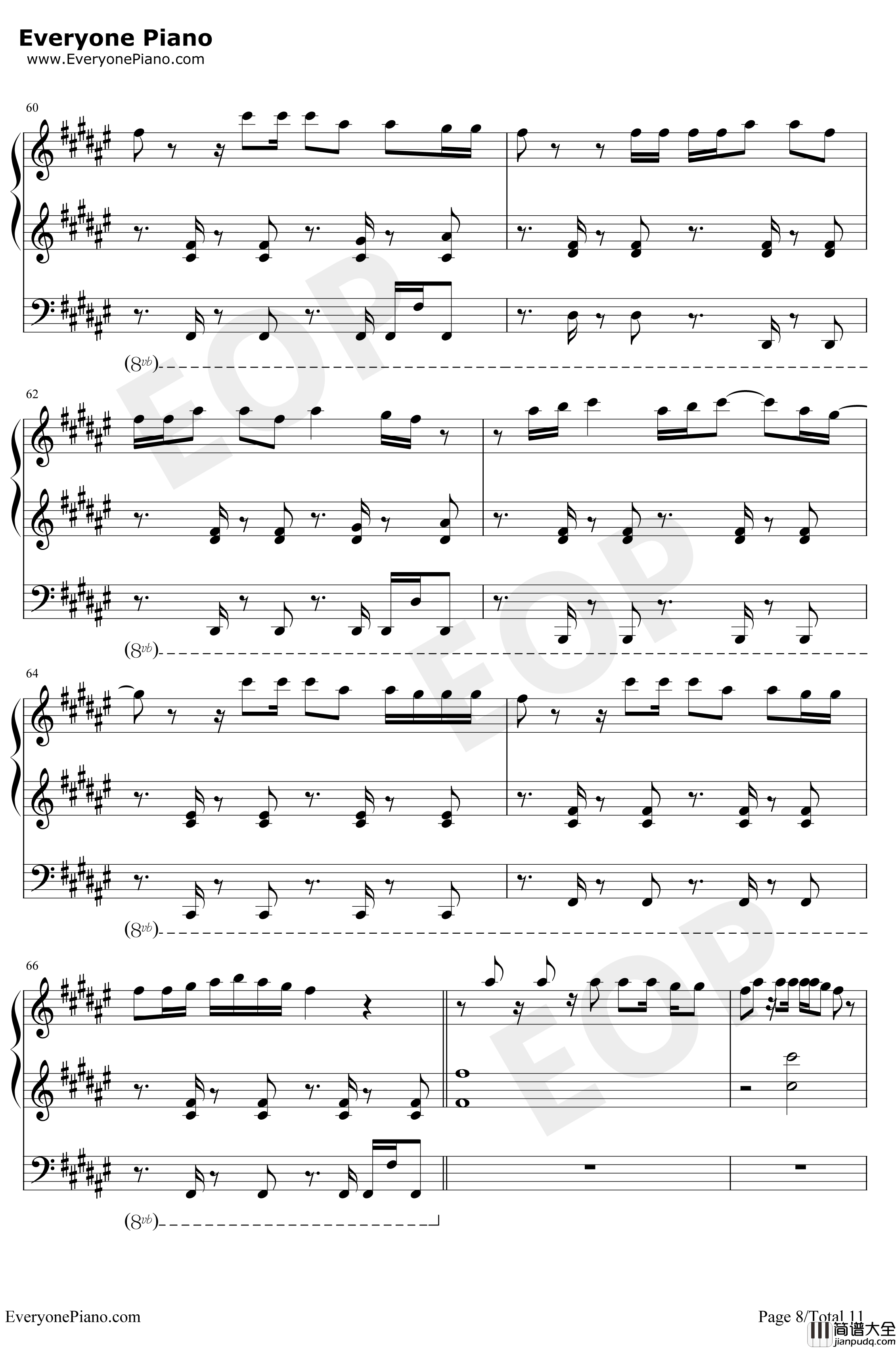 I_Dont_Care钢琴谱_EdSheeranJustinBieber