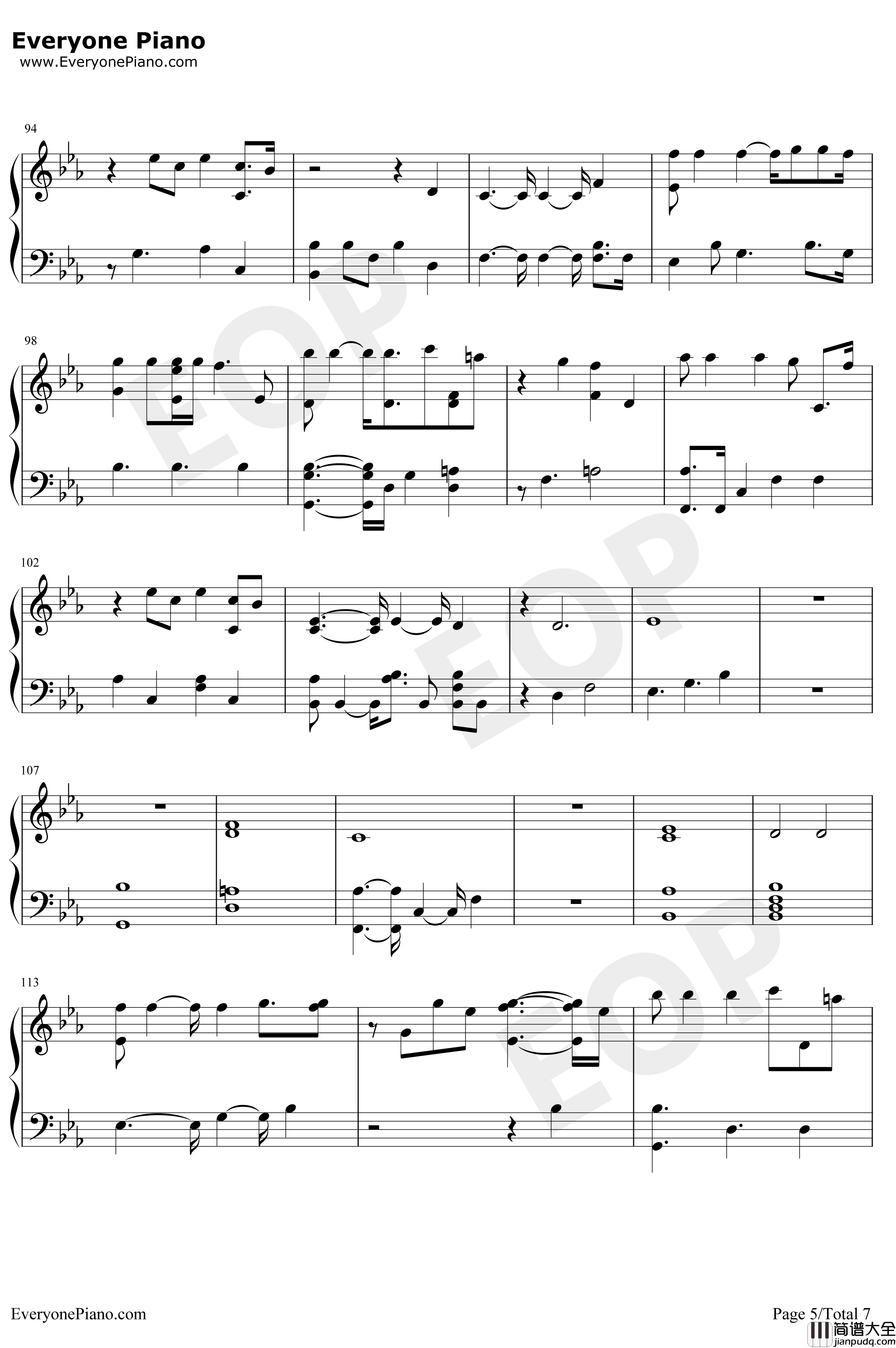 Undecided钢琴谱_ChrisBrown