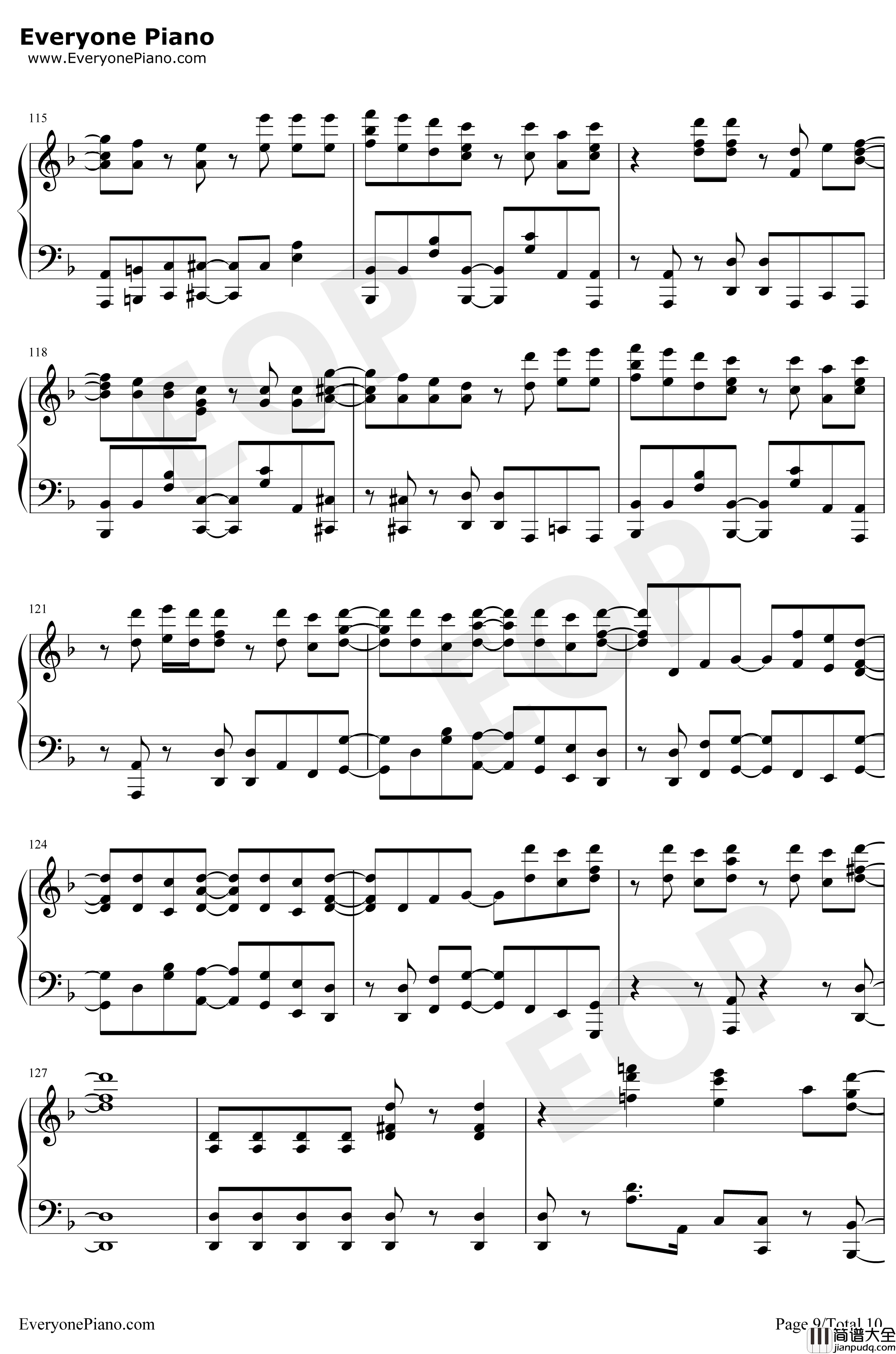 辉夜大小姐想让我告白天才们的恋爱头脑战OP钢琴谱_铃木雅之