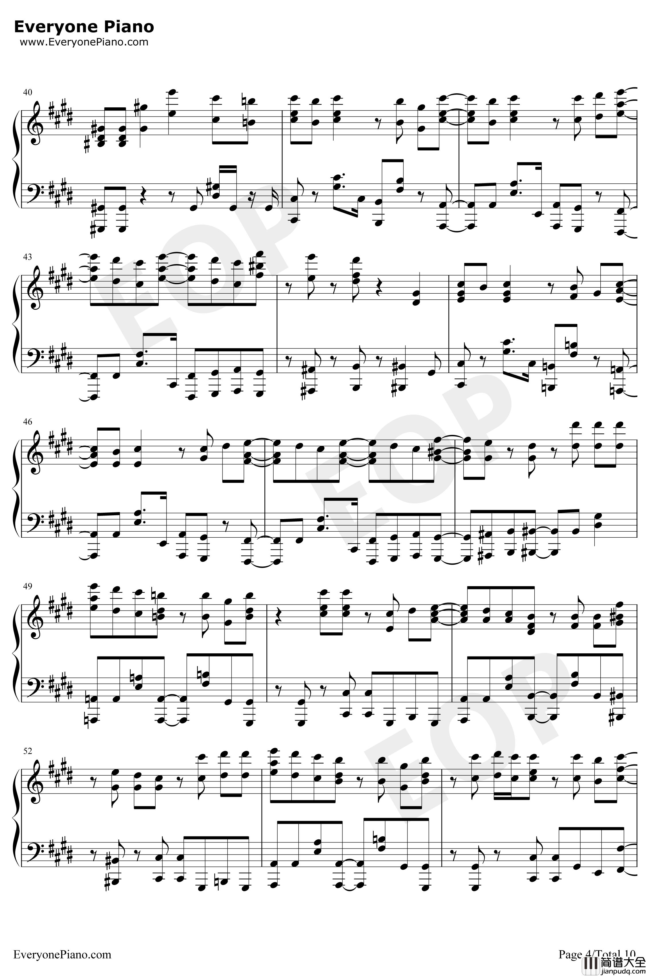 辉夜大小姐想让我告白天才们的恋爱头脑战OP钢琴谱_铃木雅之