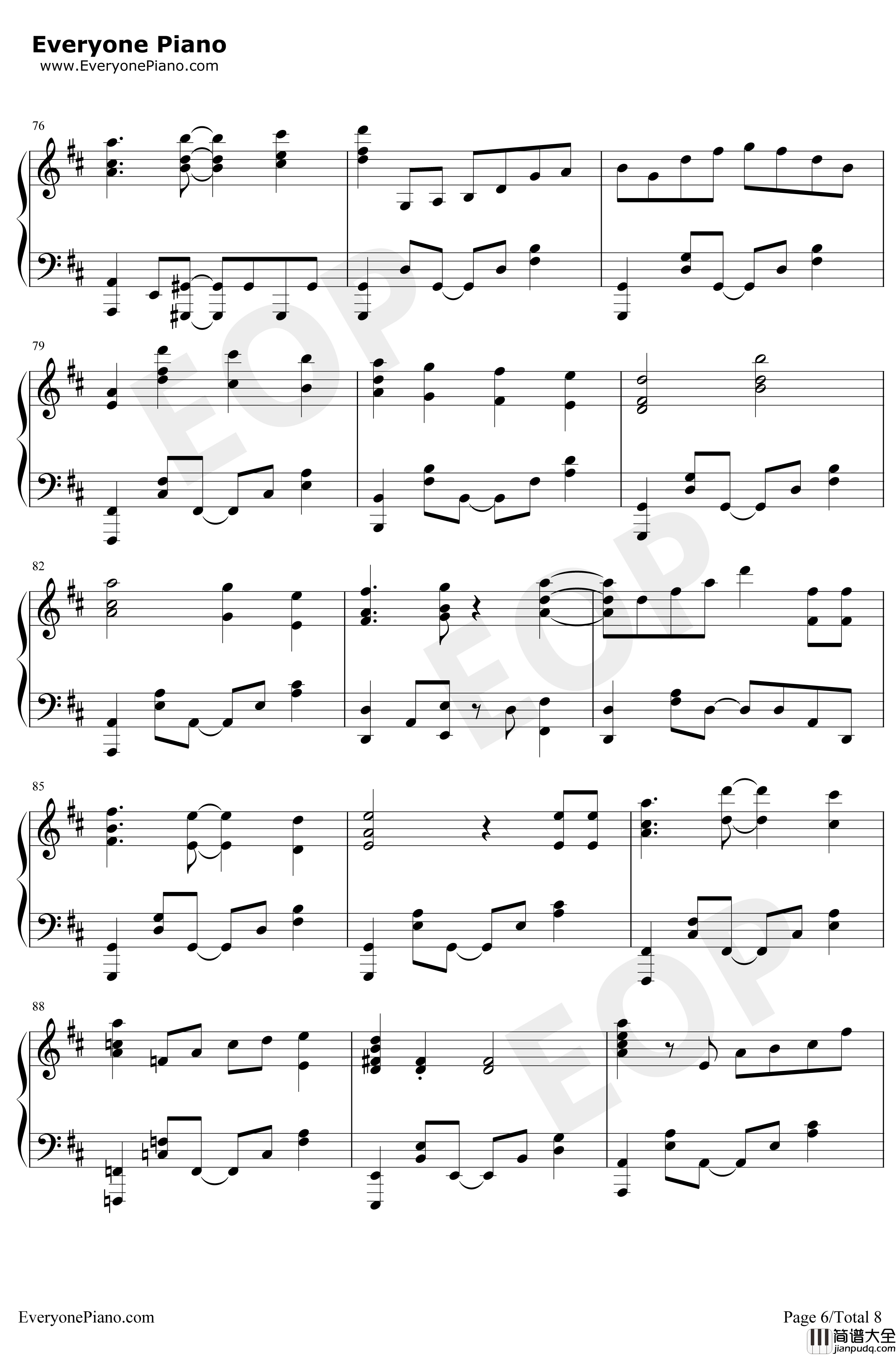 荒野的寿飞行队OP钢琴谱_ZAQ