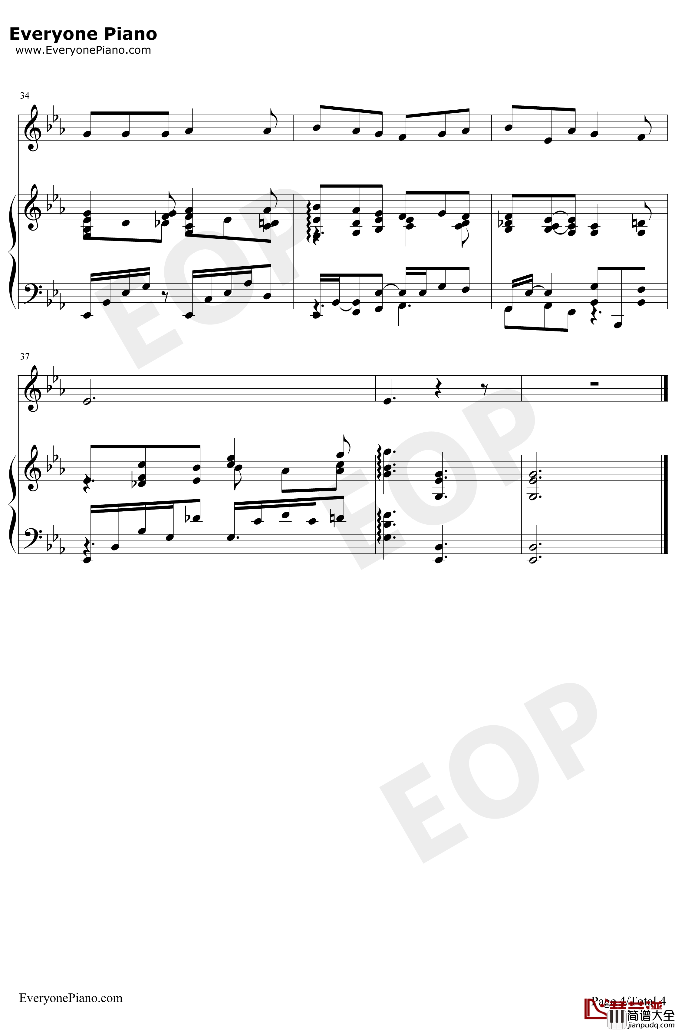 Drink_to_Me_Only_with_Thine_Eyes钢琴谱_BenJonson