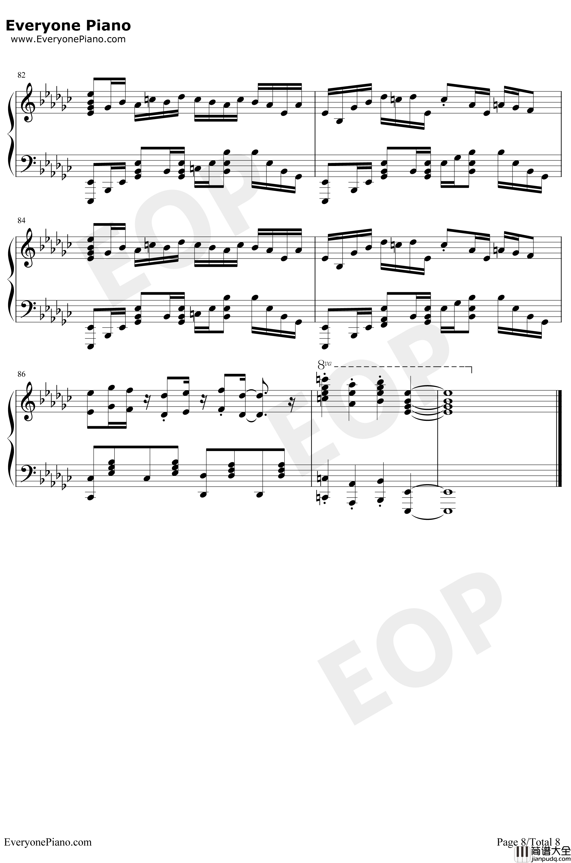 絶体絶命钢琴谱_CöshuNie_约定的梦幻岛ED