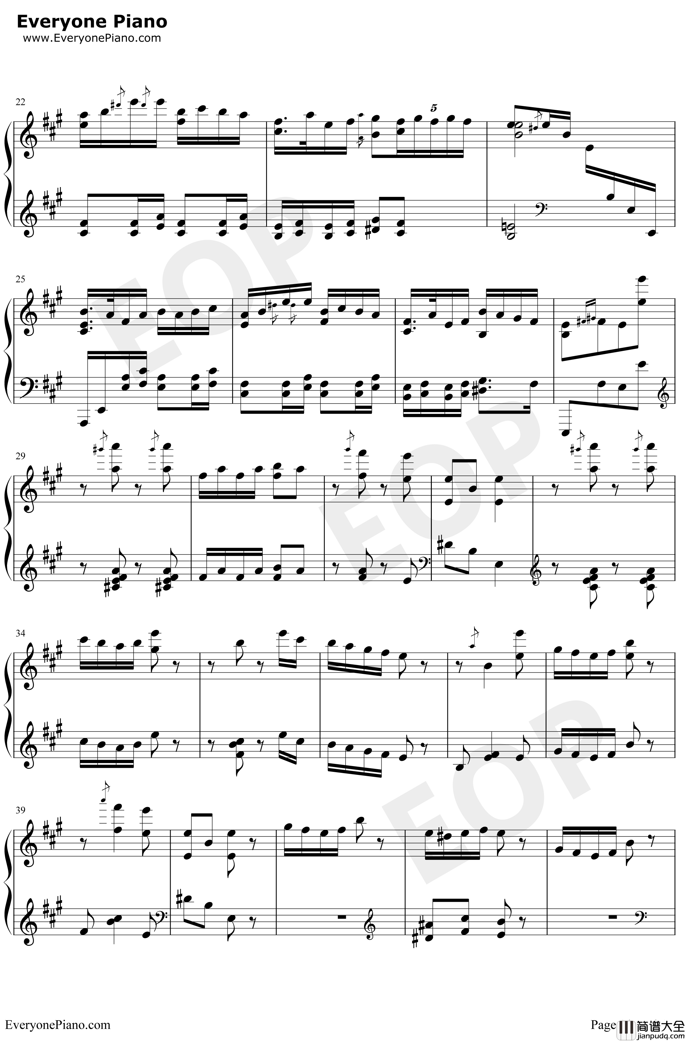 百鸟朝凤钢琴谱_王建中