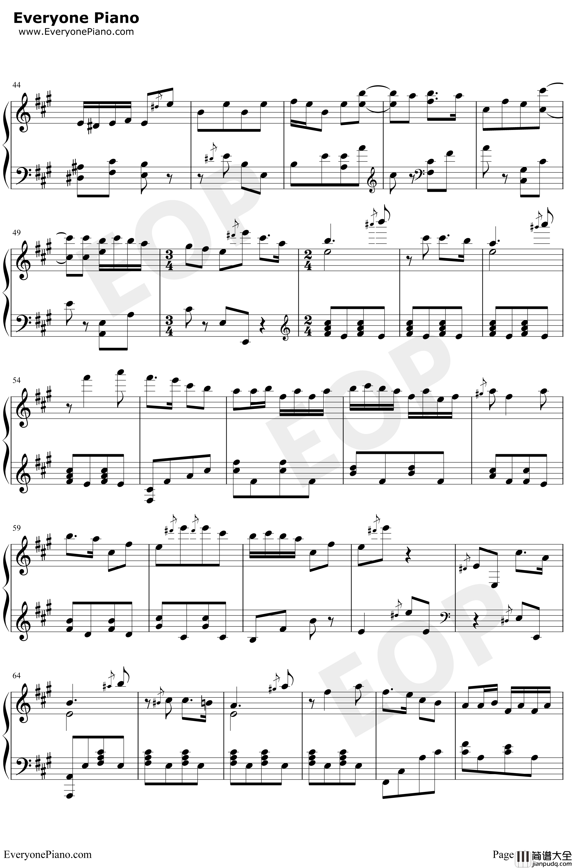 百鸟朝凤钢琴谱_王建中