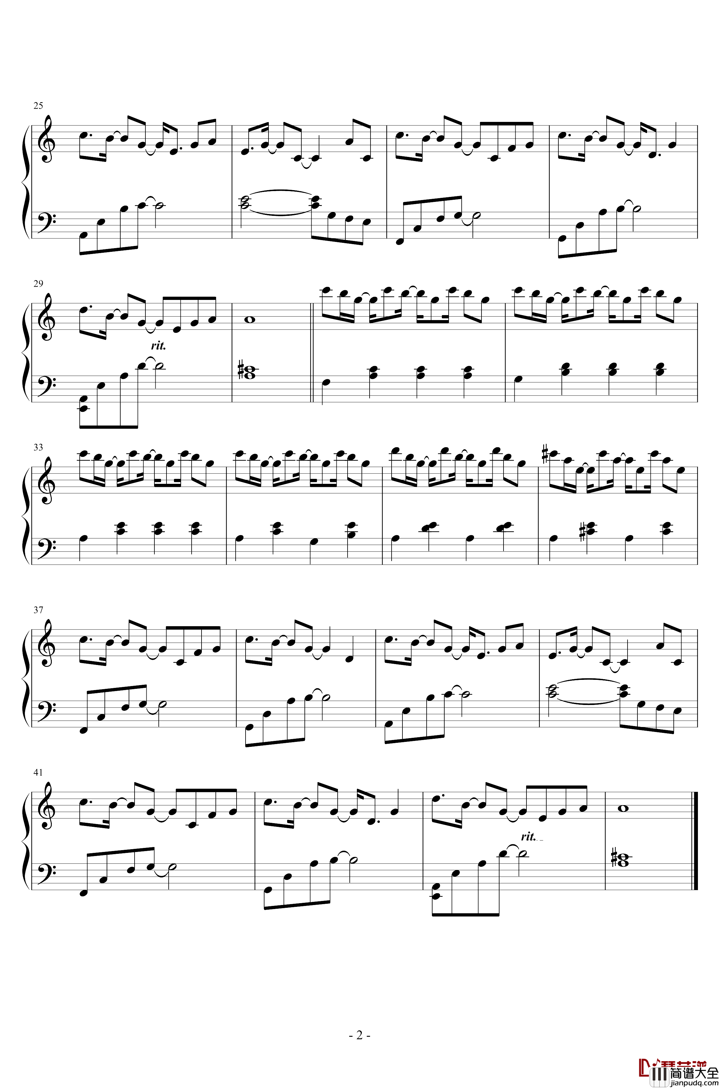 鑽石王牌actII_ep4钢琴谱_中的插曲_鑽石王牌