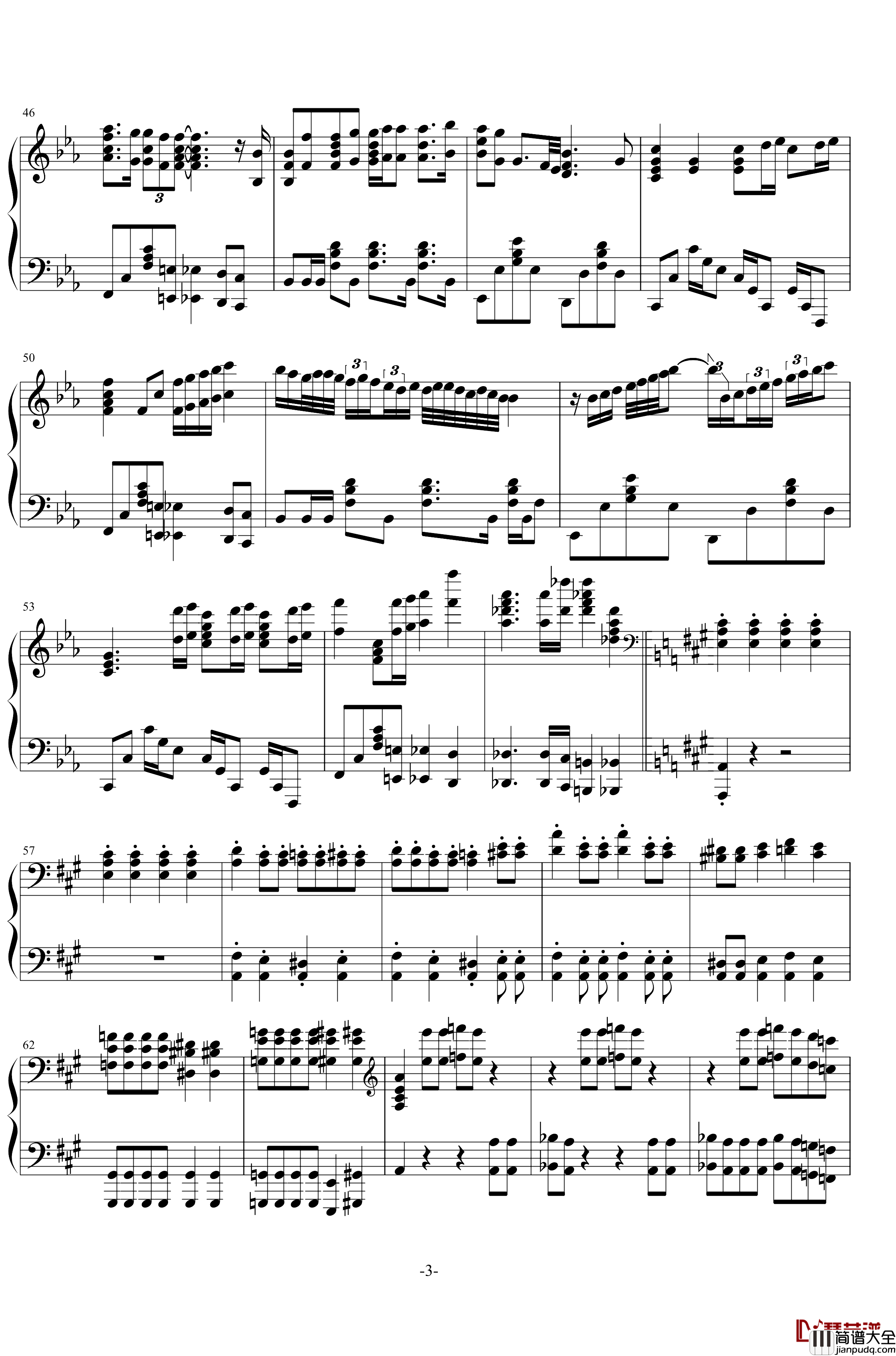 波西米亚狂想曲钢琴谱_Queen