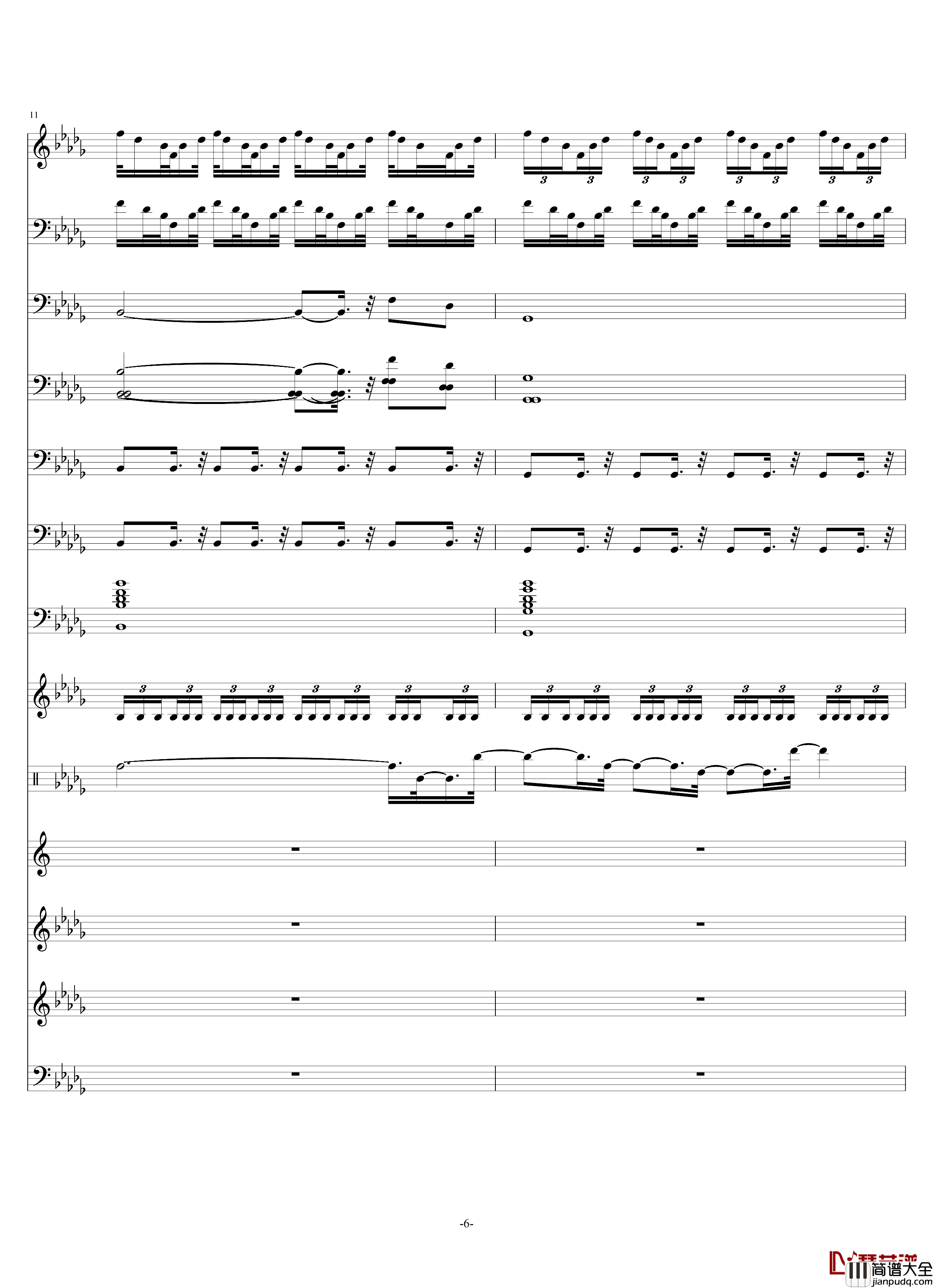 流浪地球十分钟管弦组曲钢琴谱_总谱_流浪地球