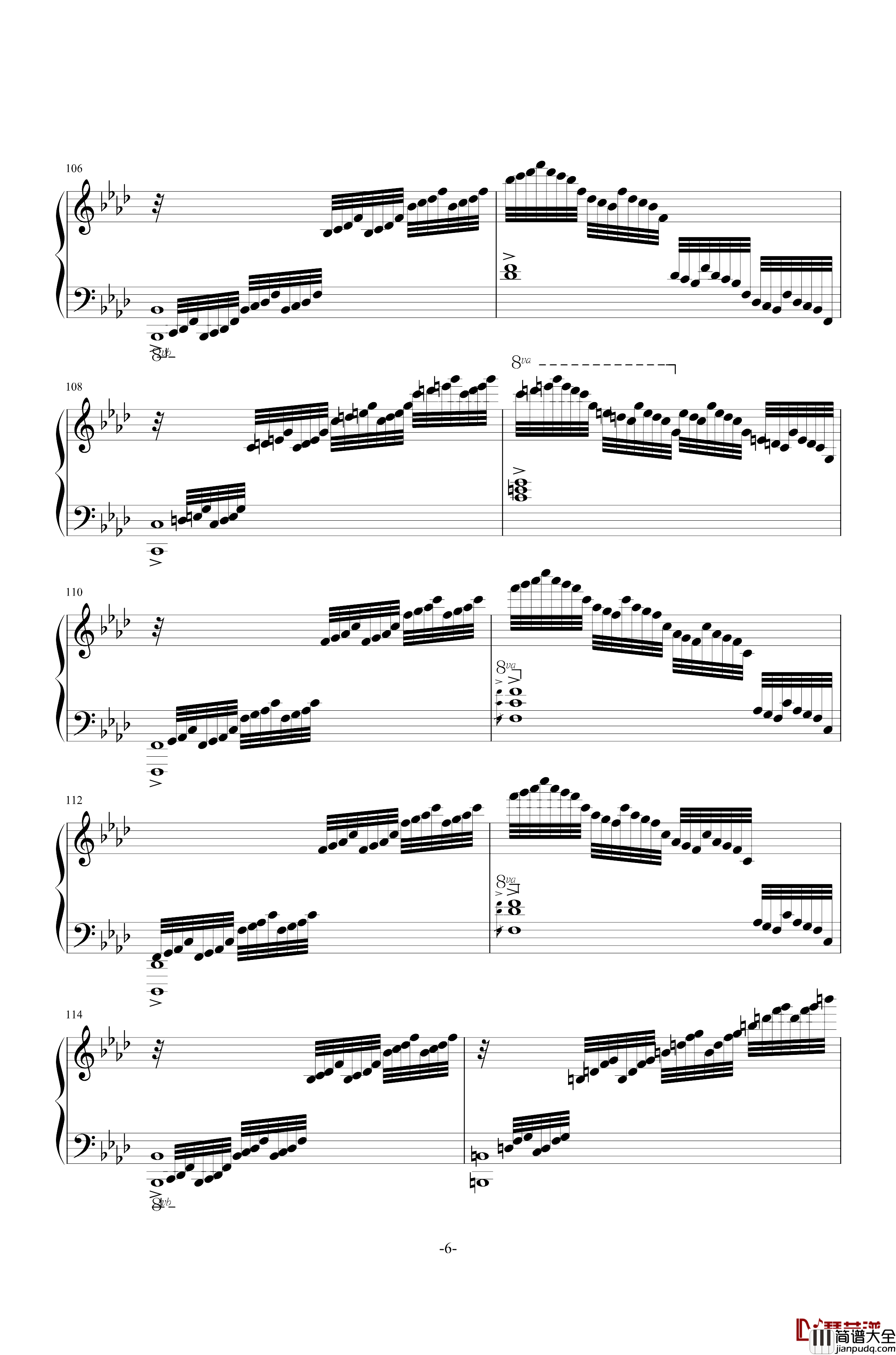 千年の孤独钢琴谱_东方_Everfades