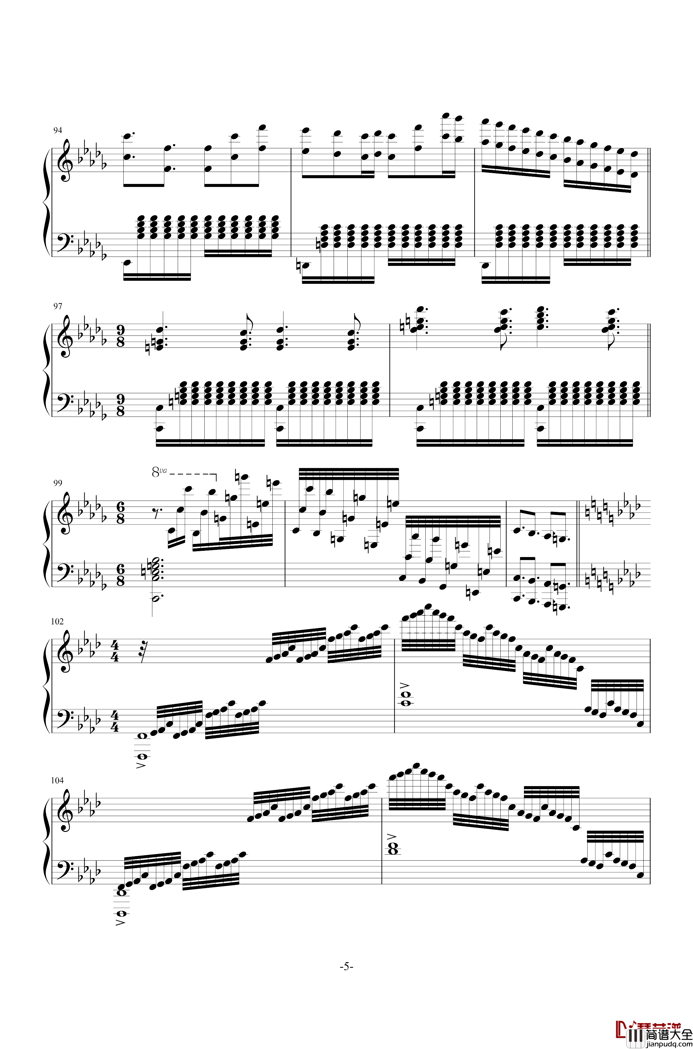 千年の孤独钢琴谱_东方_Everfades