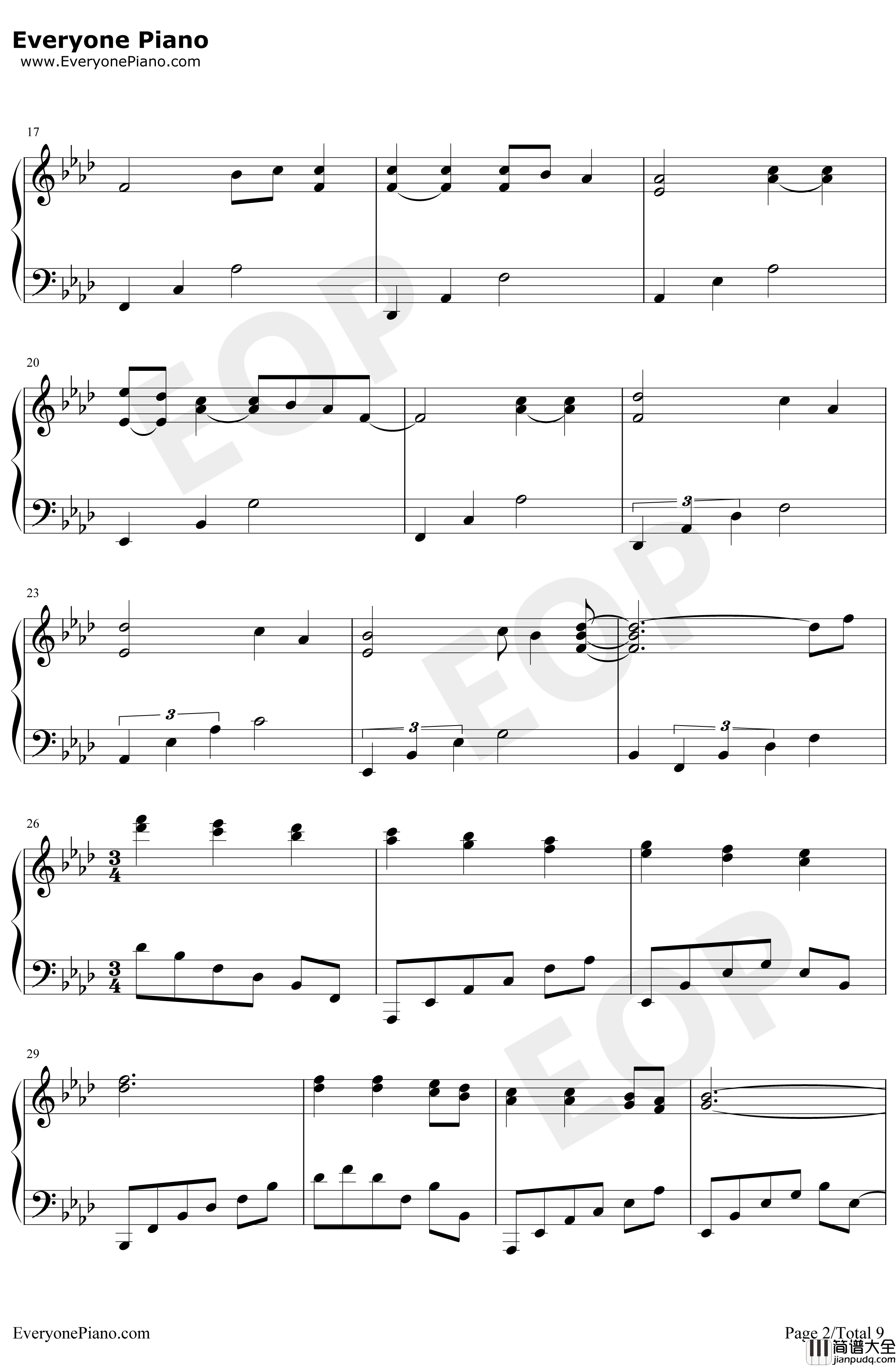 All_of_Me钢琴谱_马克西姆_我的一切_马克西姆