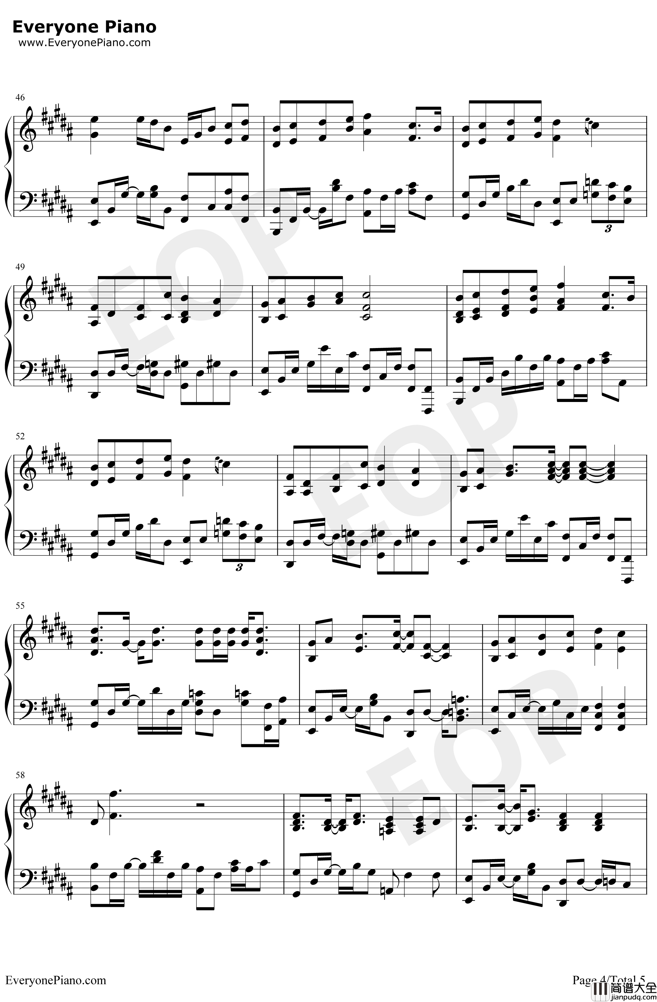 寂寞还是你钢琴谱_萧敬腾