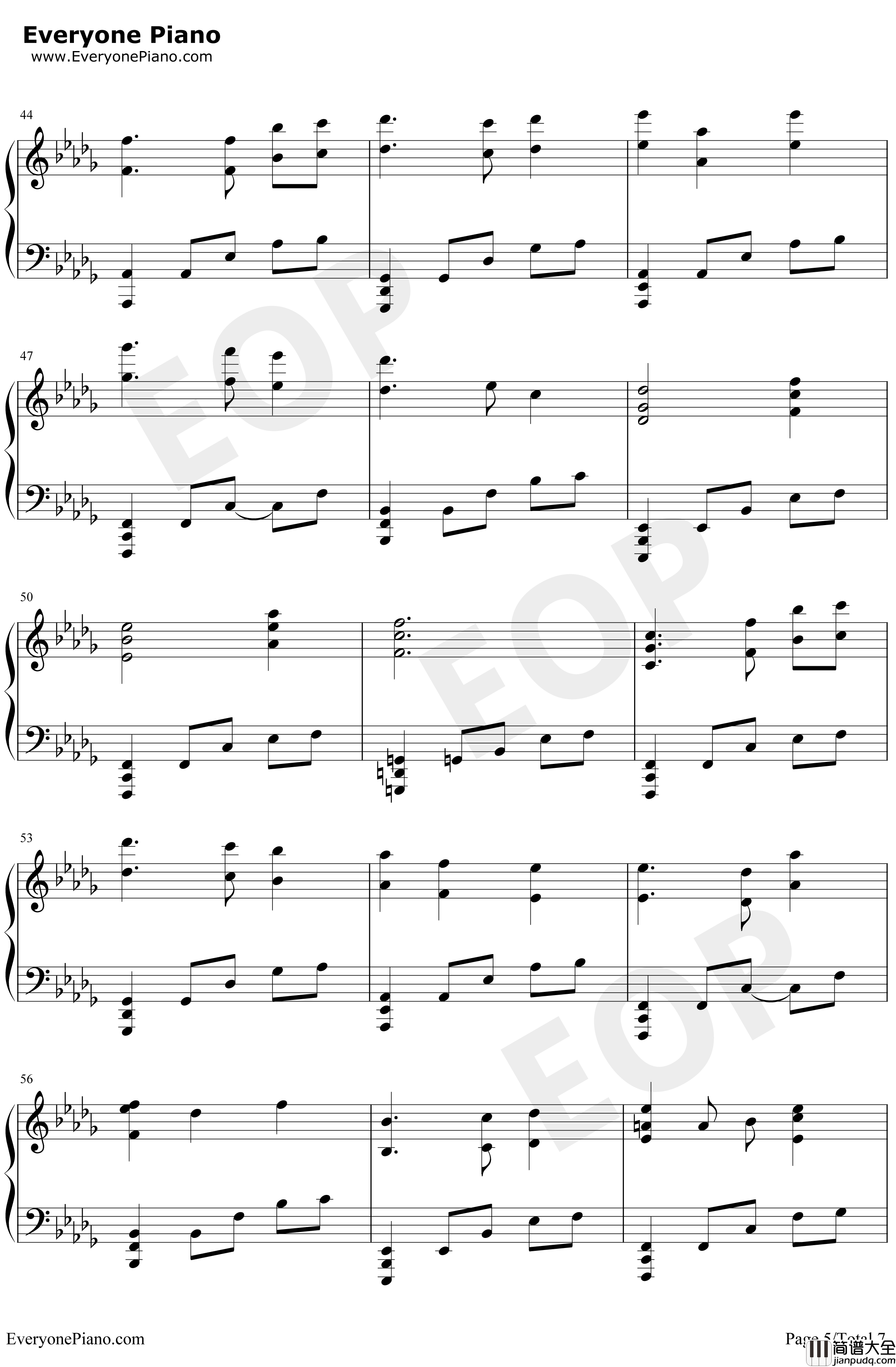 イザベラの唄钢琴谱_小畑貴裕_伊莎贝拉的摇篮曲_约定的梦幻岛OST