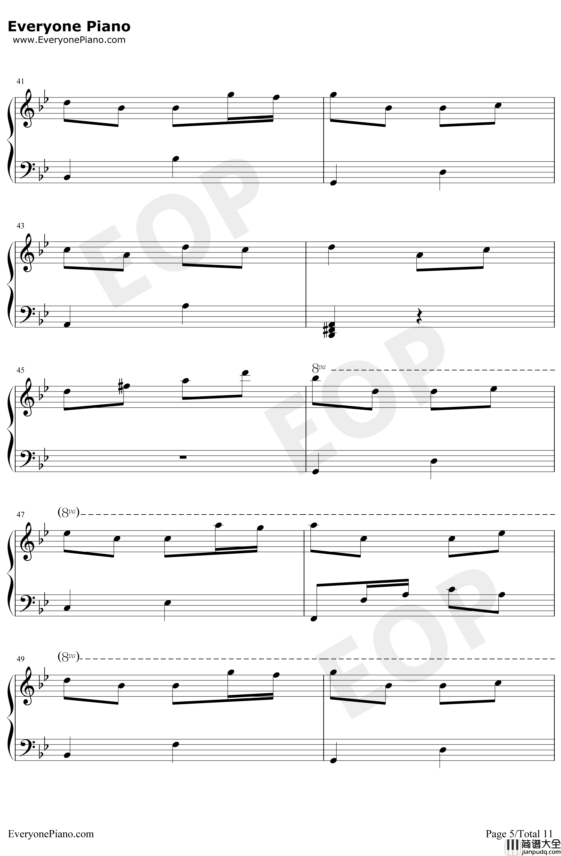 梦中的婚礼钢琴谱_理查德·克莱德曼_梦幻改编版