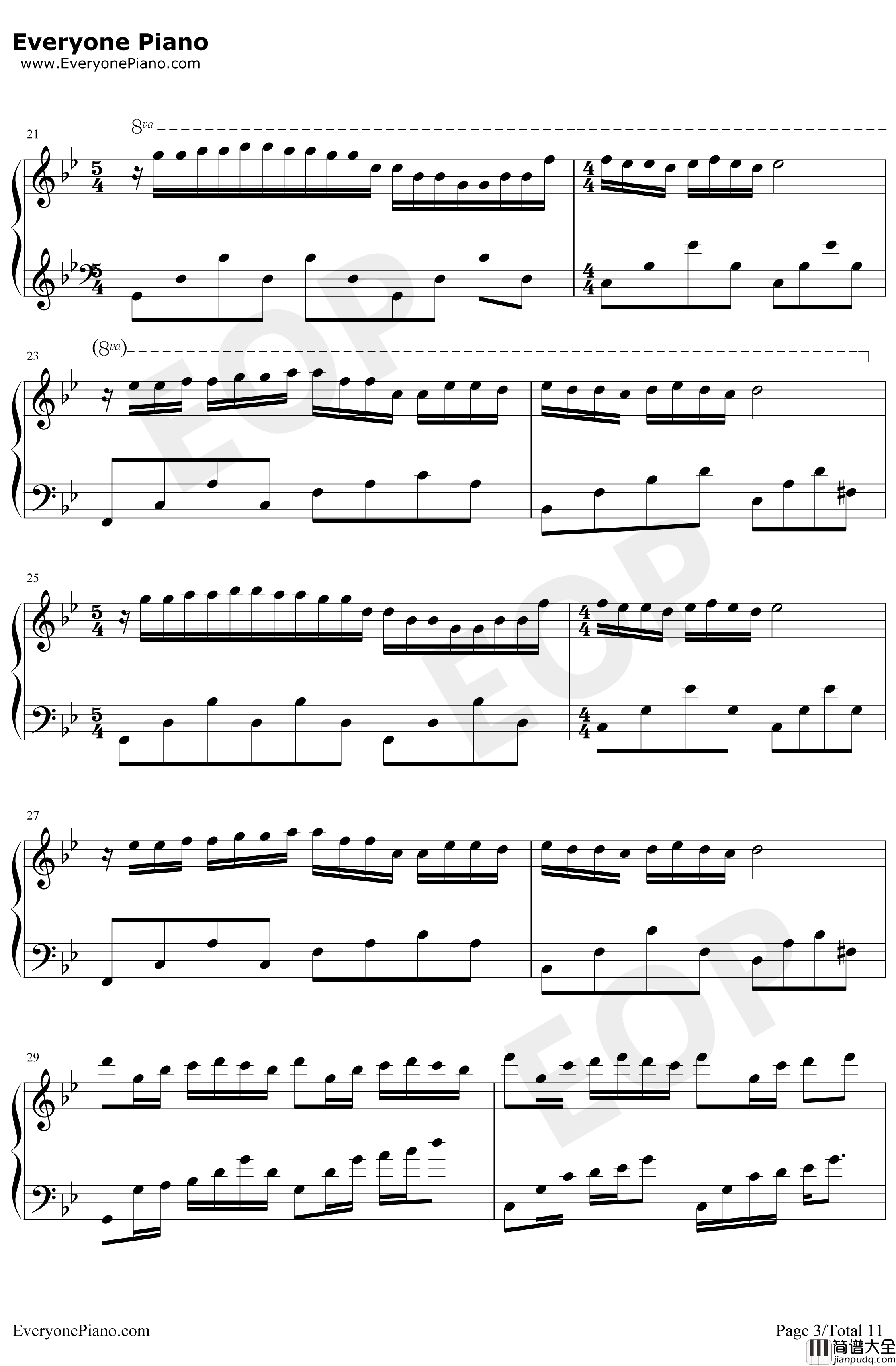 梦中的婚礼钢琴谱_理查德·克莱德曼_梦幻改编版