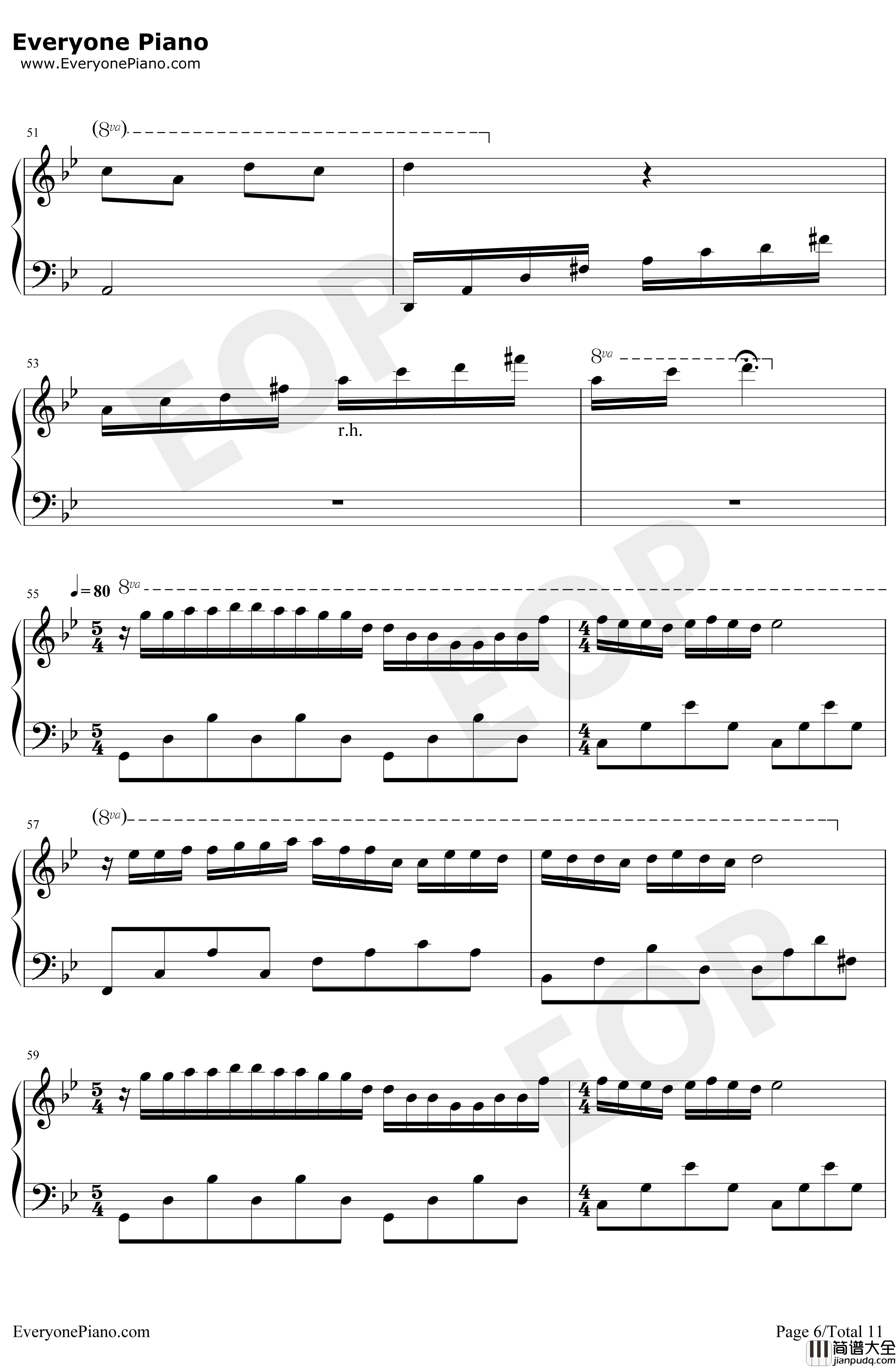 梦中的婚礼钢琴谱_理查德·克莱德曼_梦幻改编版