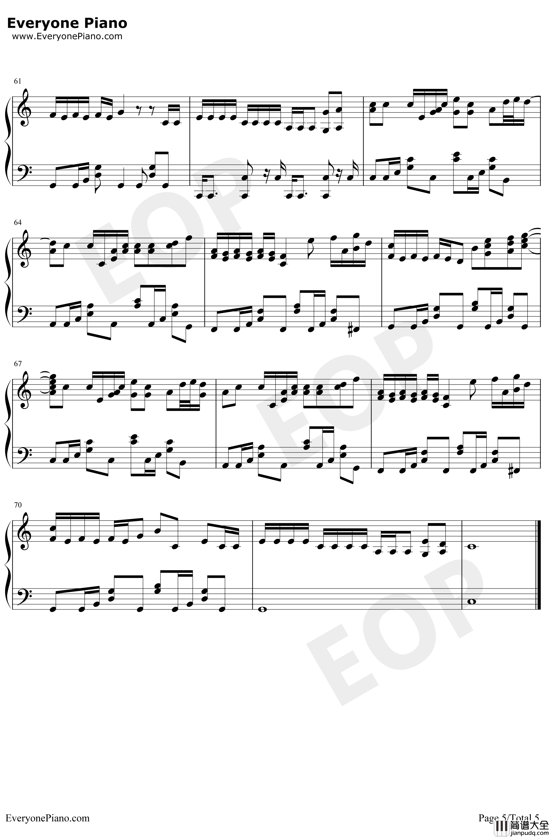 Me钢琴谱_TaylorSwiftBrendonUrie