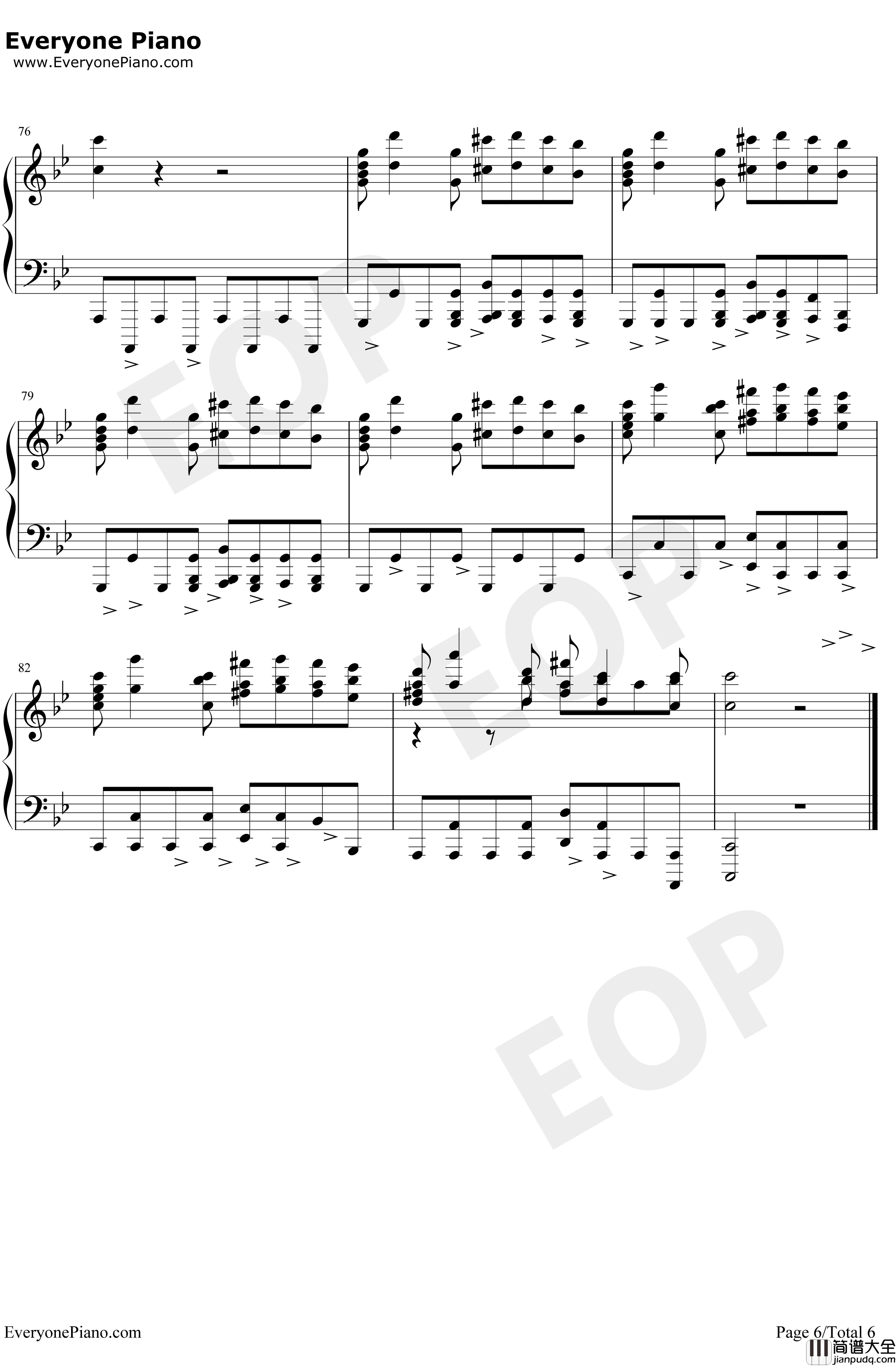 Bad_Guy钢琴谱_BillieEilish