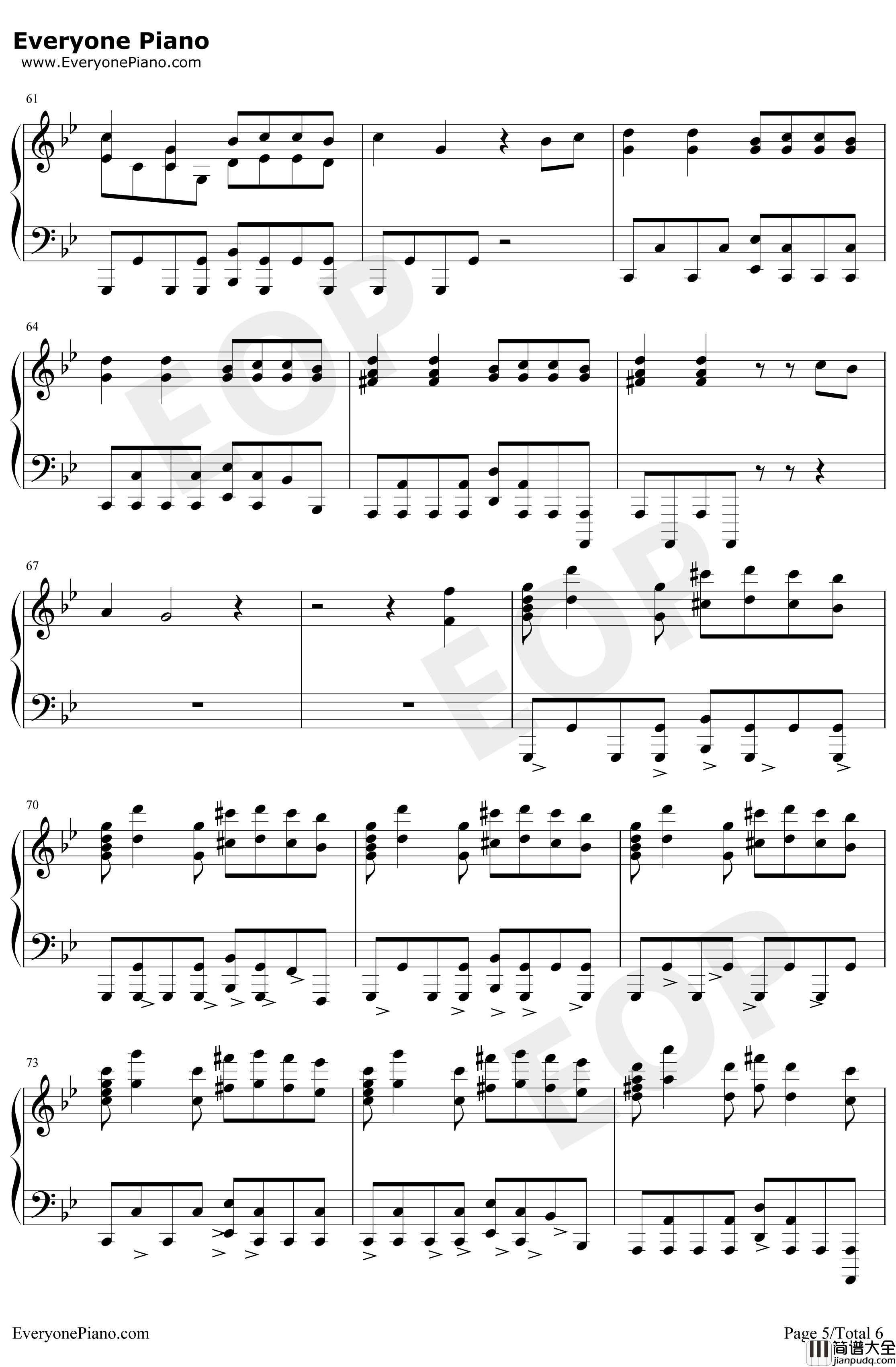 Bad_Guy钢琴谱_BillieEilish