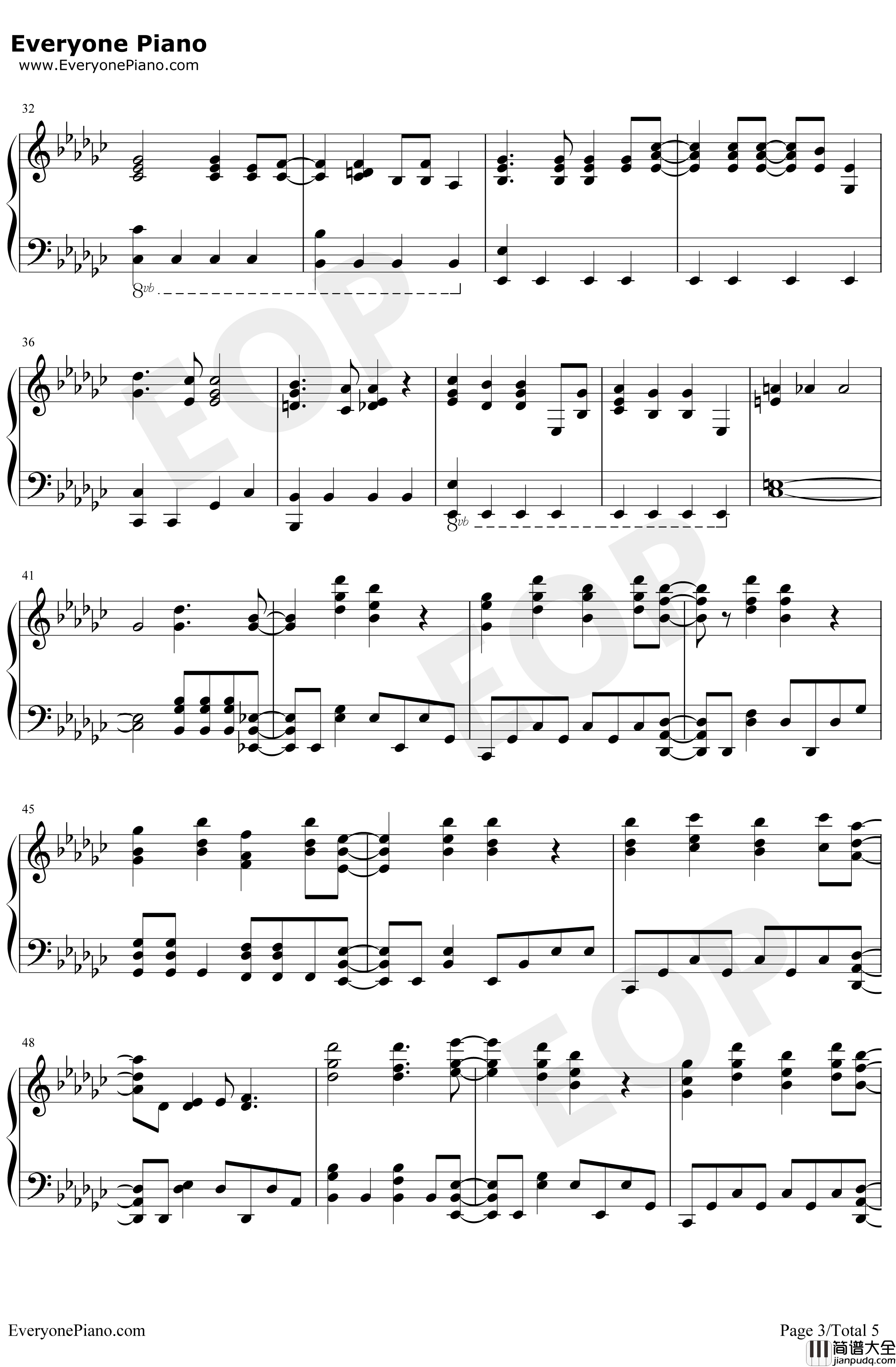 Black_Rover钢琴谱_Bickeblanka_黑色五叶草OP3