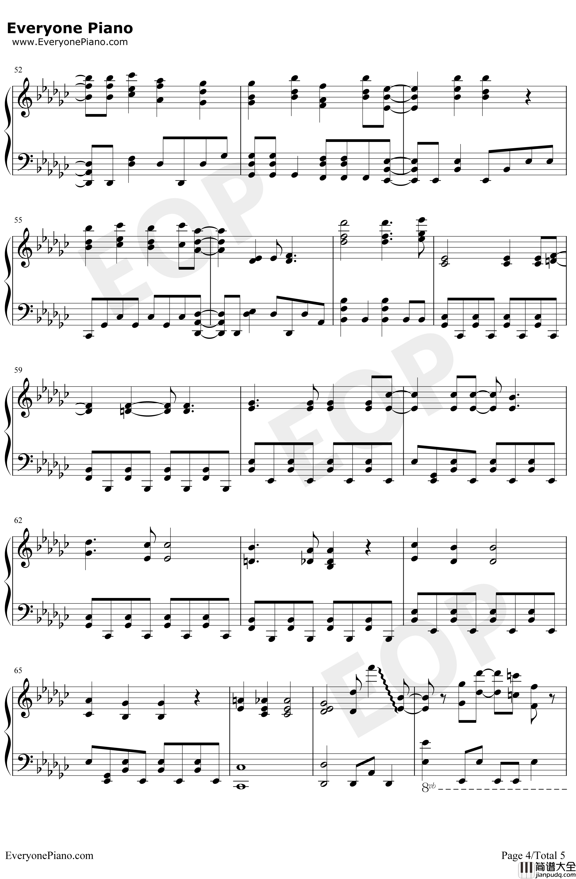 Black_Rover钢琴谱_Bickeblanka_黑色五叶草OP3