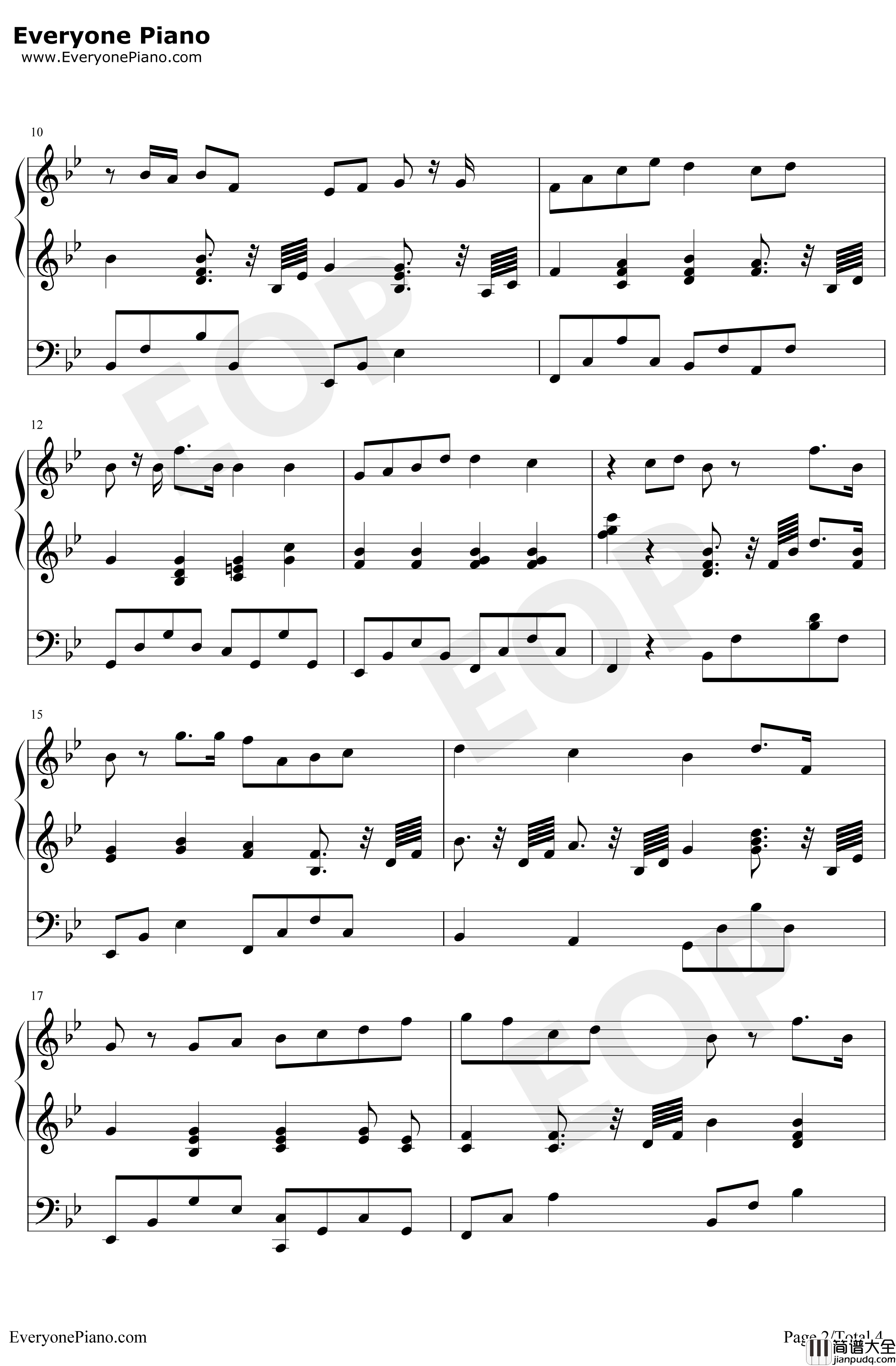 小精灵钢琴谱_吴青峰_弹唱谱