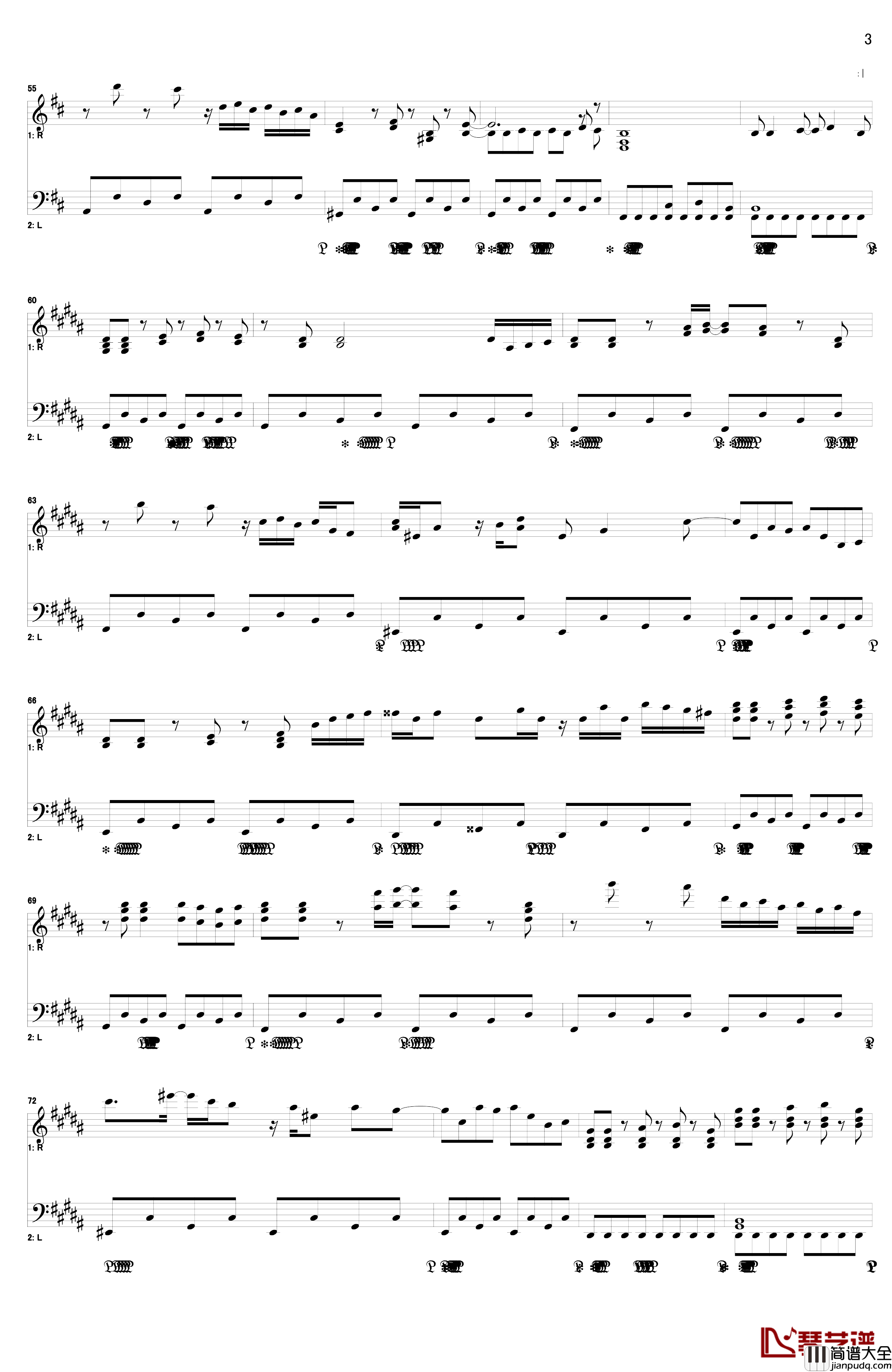 Fall_of_Fall_~_秋意渐浓之瀑钢琴谱_东方风神录_东方project