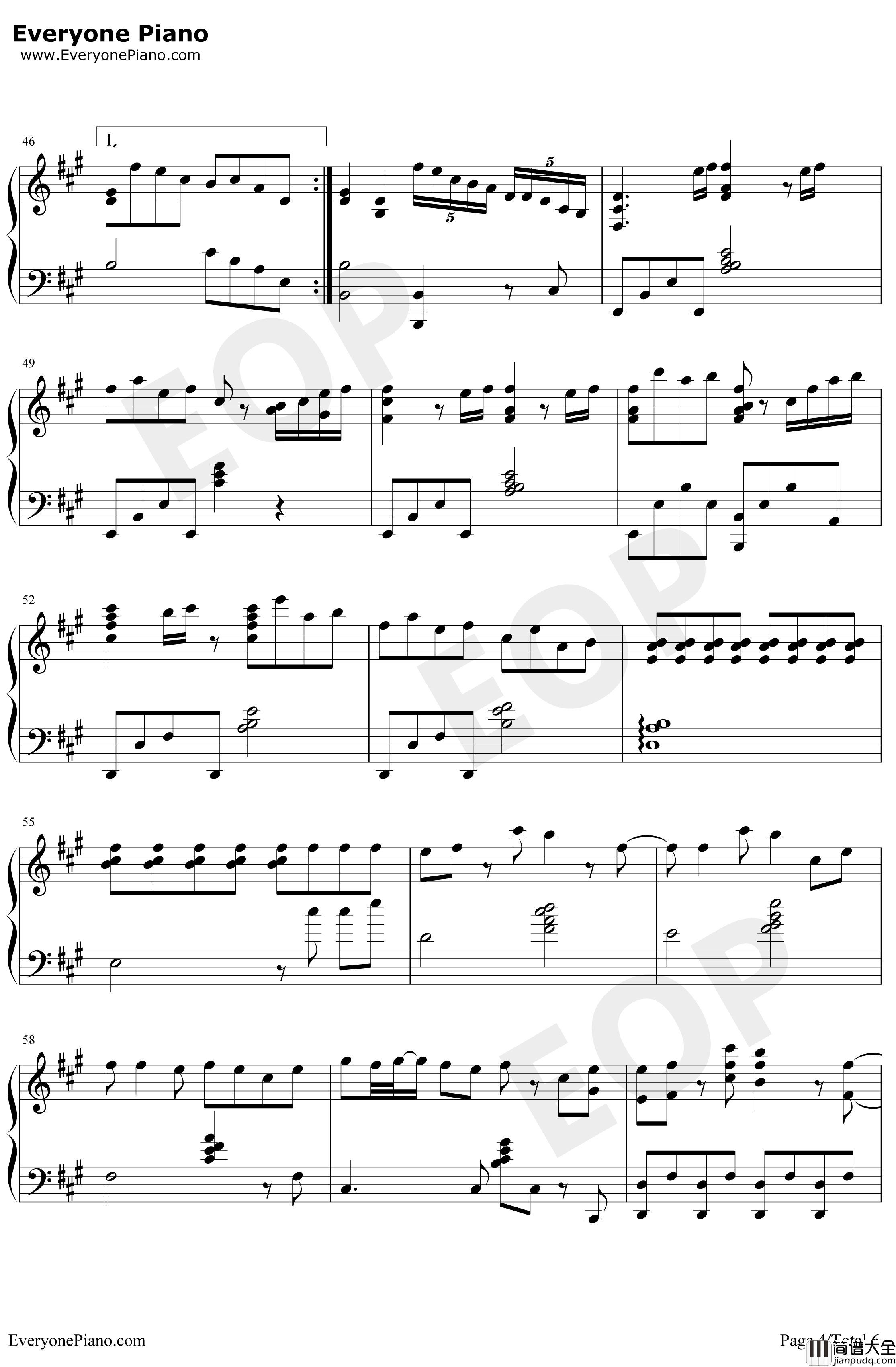 极乐净土钢琴谱_GARNiDELiA_合音版