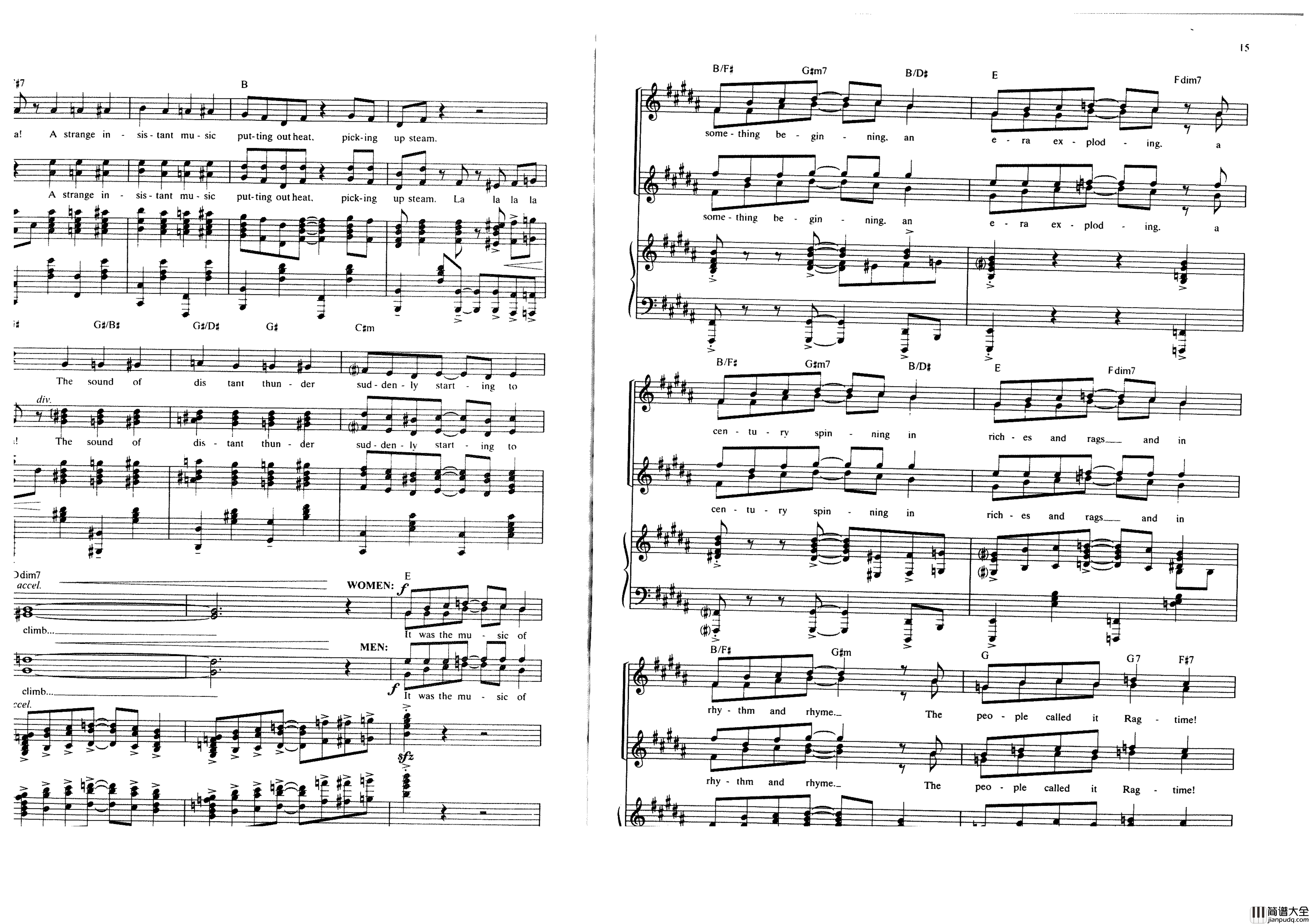 Ragtime全集钢琴谱_Stephen_Flaherty