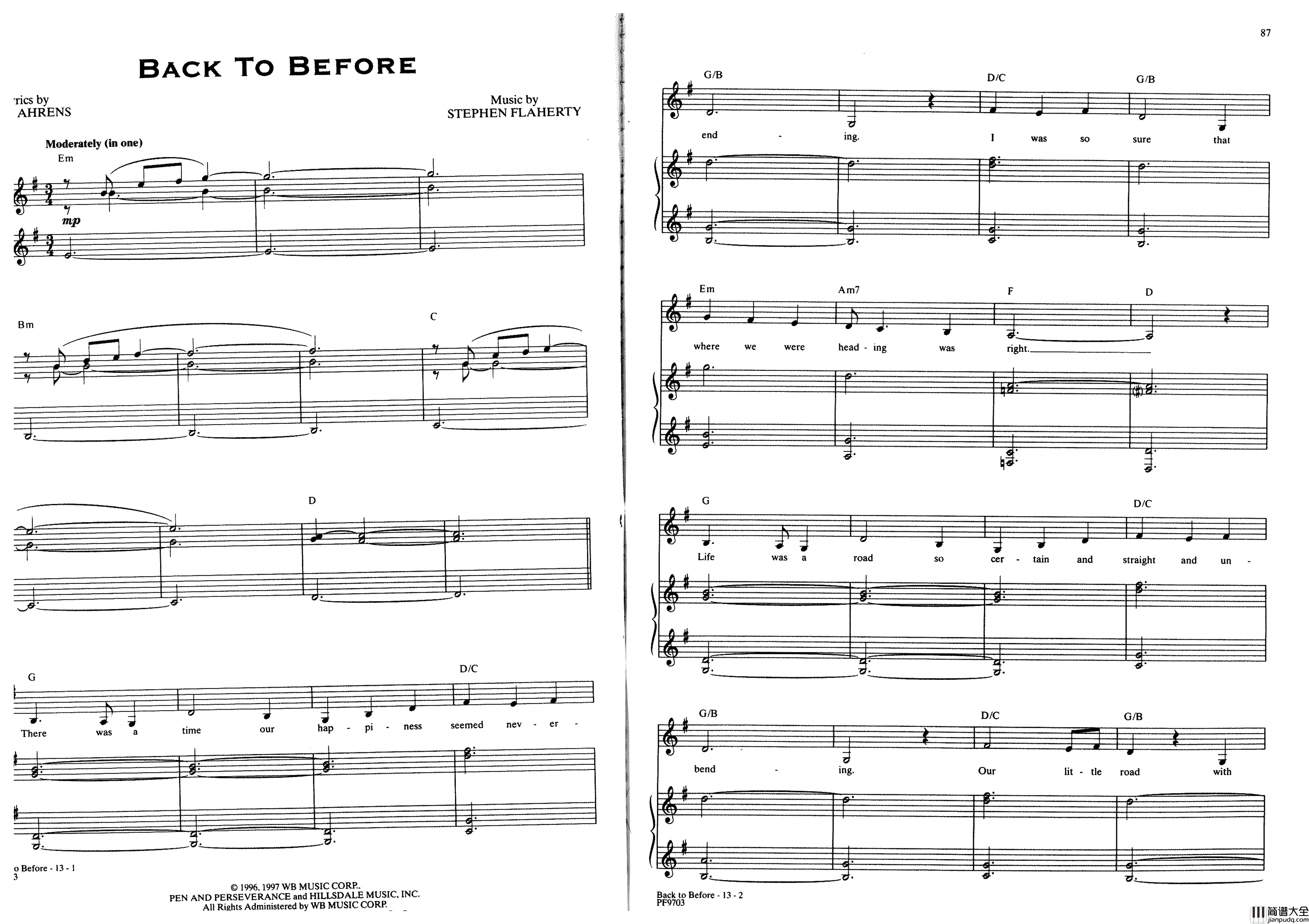 Ragtime全集钢琴谱_Stephen_Flaherty